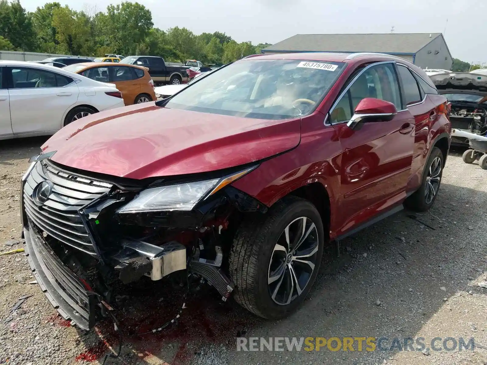 2 Photograph of a damaged car 2T2BZMCAXKC198004 LEXUS RX 350 BAS 2019