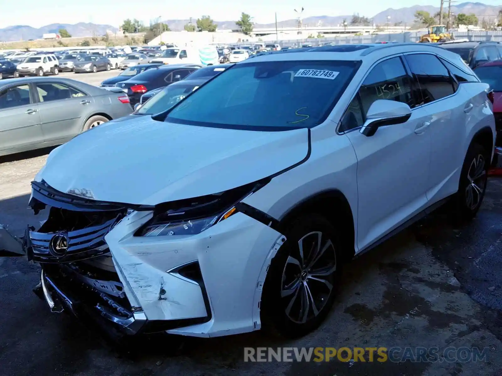 2 Photograph of a damaged car 2T2ZZMCA0KC121365 LEXUS RX 350 BAS 2019