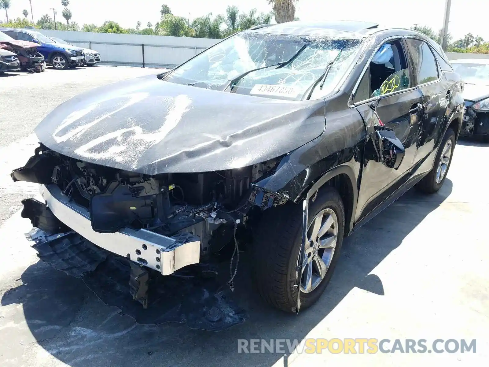 2 Photograph of a damaged car 2T2ZZMCA0KC150669 LEXUS RX 350 BAS 2019