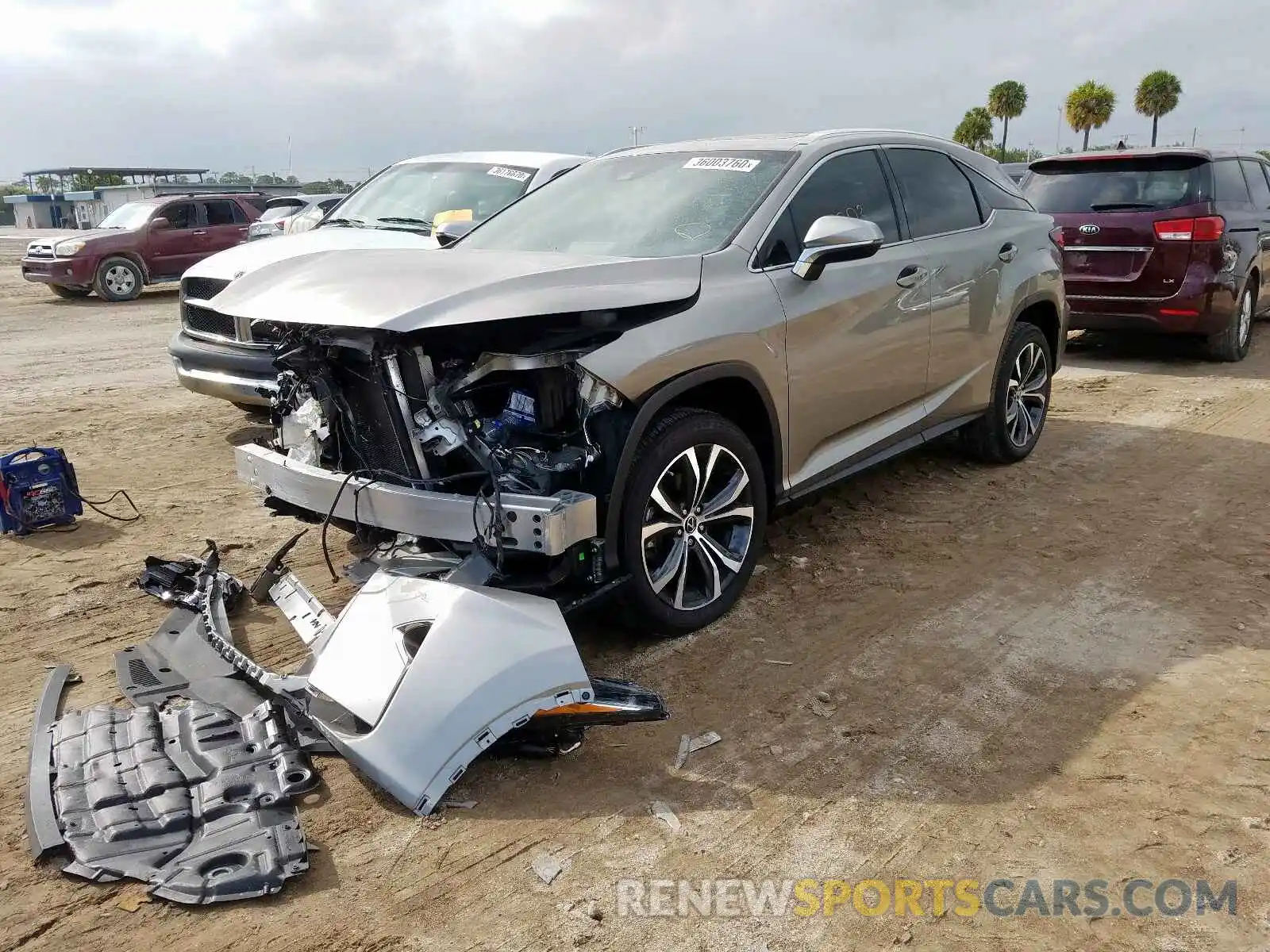 2 Photograph of a damaged car 2T2ZZMCA1KC132276 LEXUS RX 350 BAS 2019