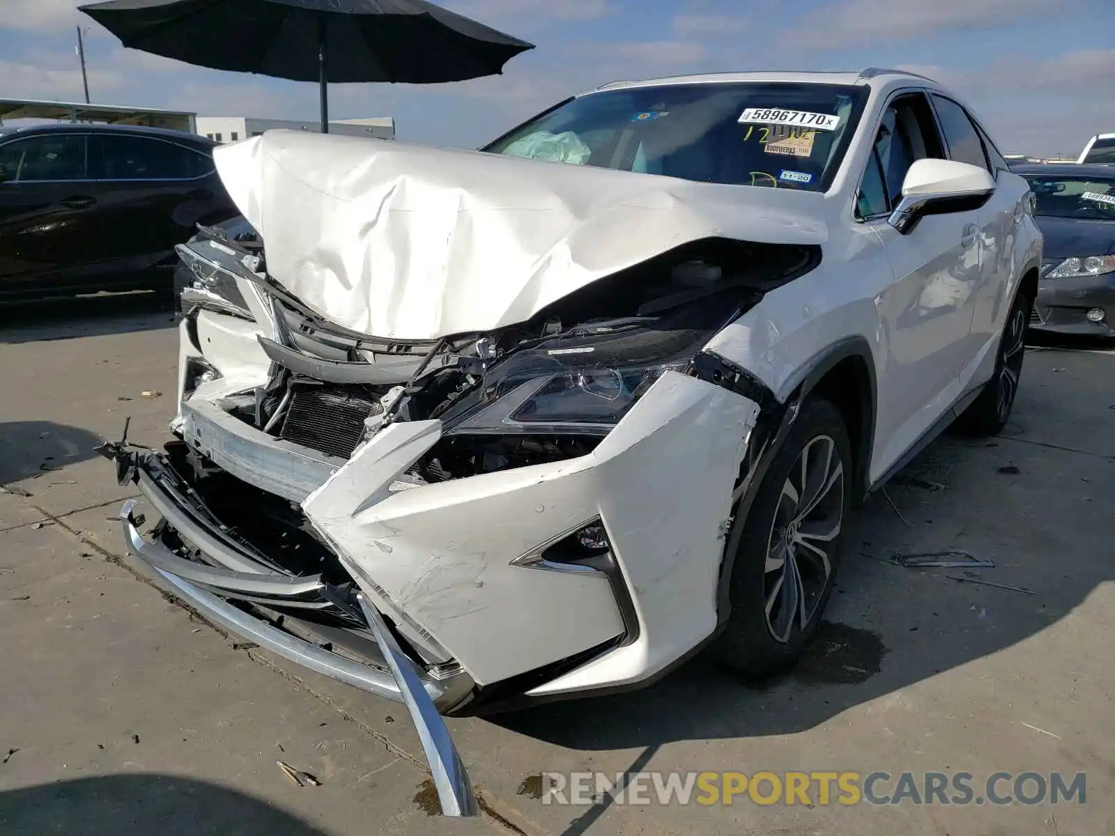 2 Photograph of a damaged car 2T2ZZMCA2KC125952 LEXUS RX 350 BAS 2019