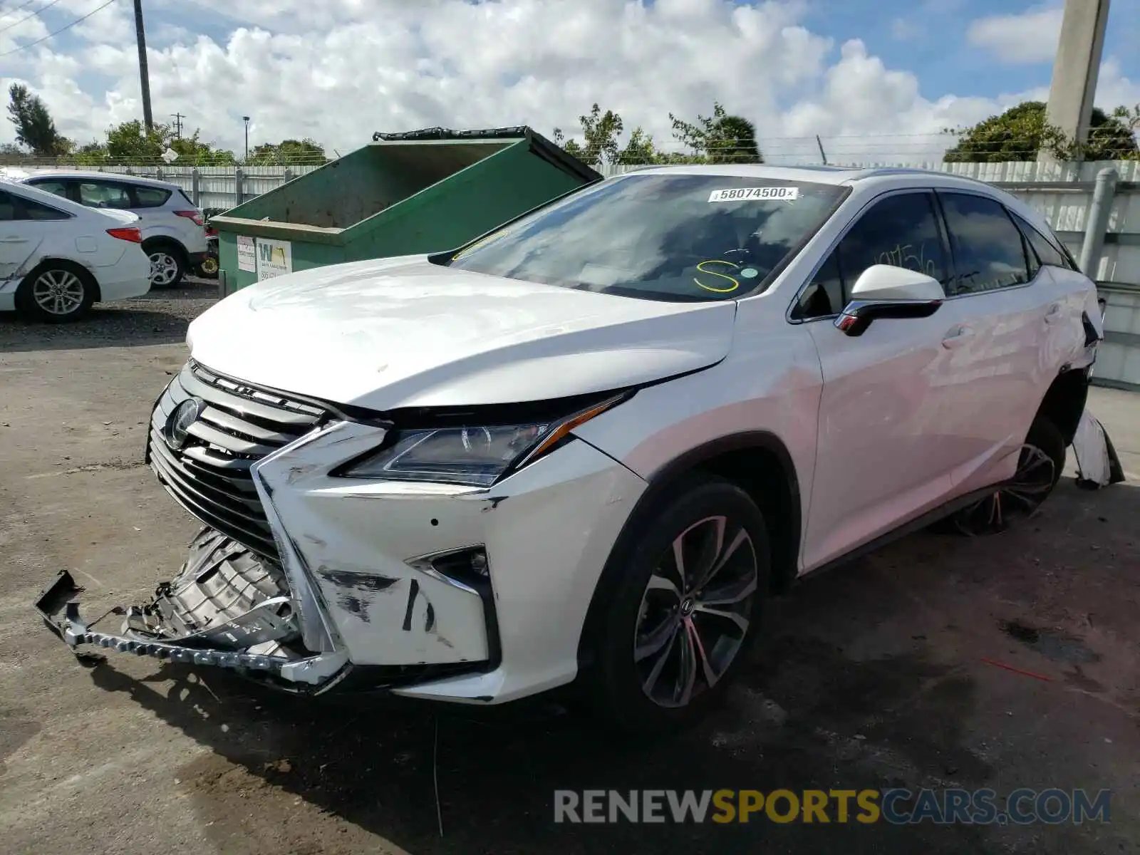 2 Photograph of a damaged car 2T2ZZMCA2KC140208 LEXUS RX 350 BAS 2019