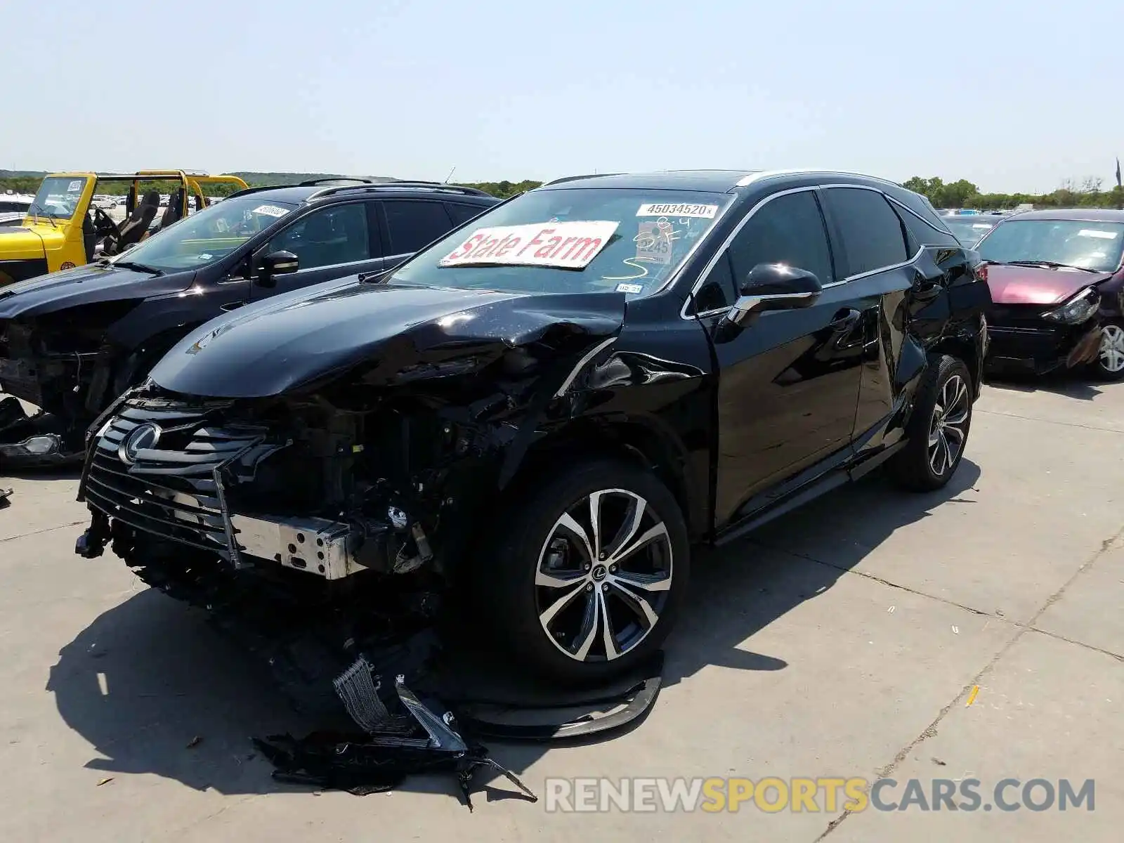 2 Photograph of a damaged car 2T2ZZMCA3KC124373 LEXUS RX 350 BAS 2019