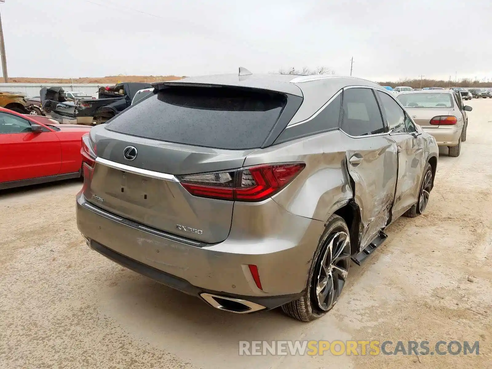 4 Фотография поврежденного автомобиля 2T2ZZMCA4KC137777 LEXUS RX 350 BAS 2019