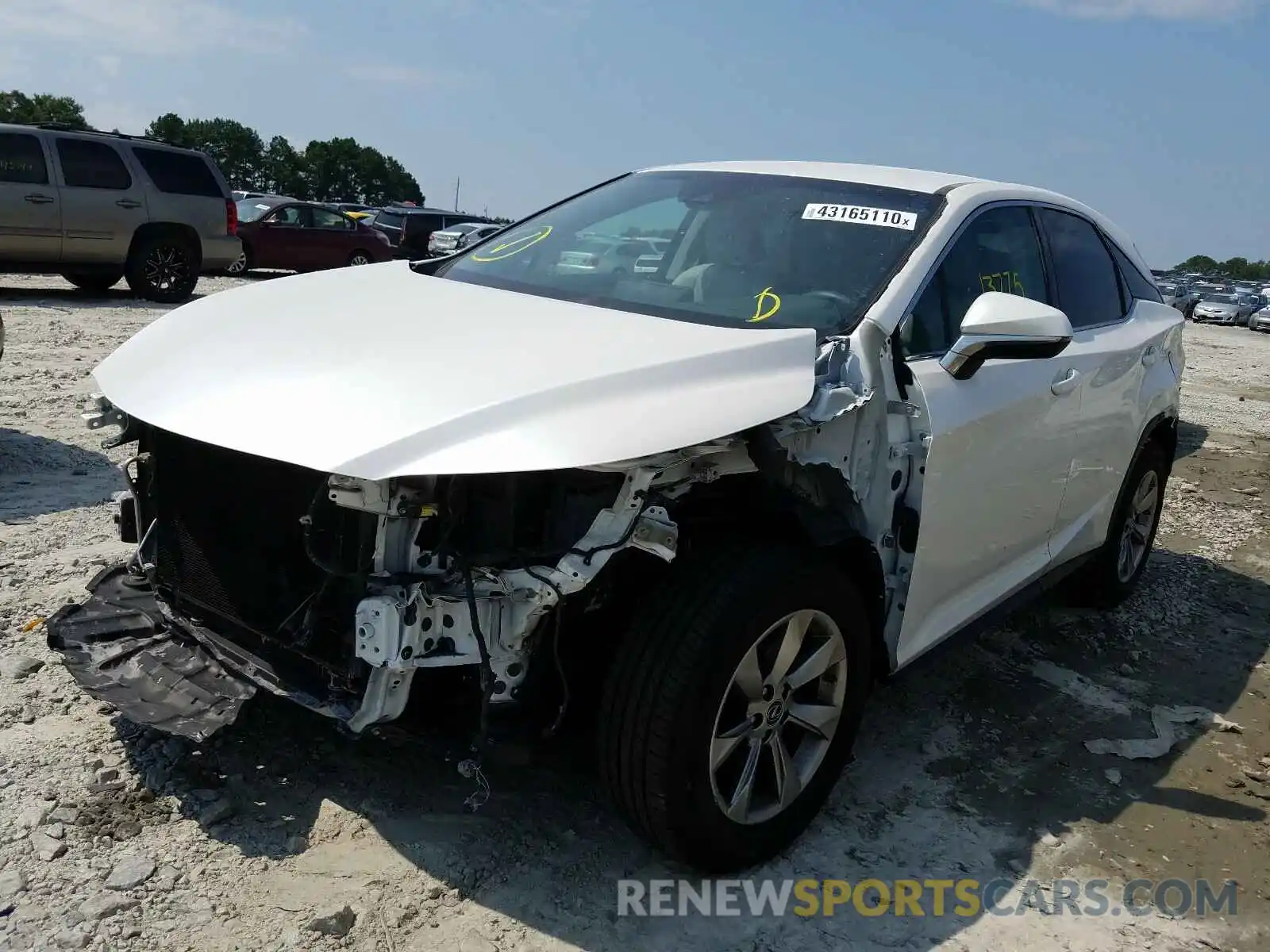 2 Photograph of a damaged car 2T2ZZMCA4KC142784 LEXUS RX 350 BAS 2019