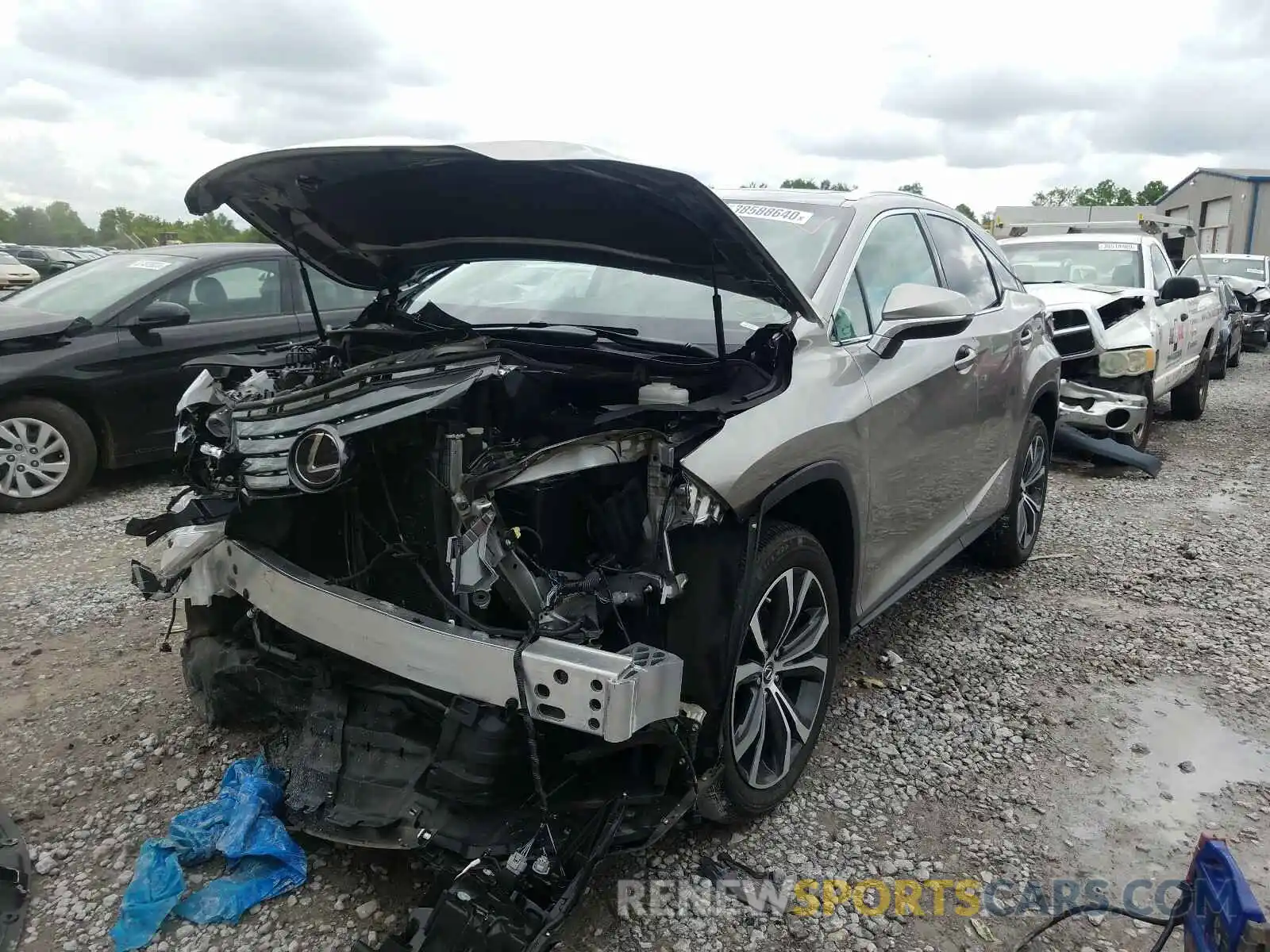 2 Photograph of a damaged car 2T2ZZMCA5KC120051 LEXUS RX 350 BAS 2019