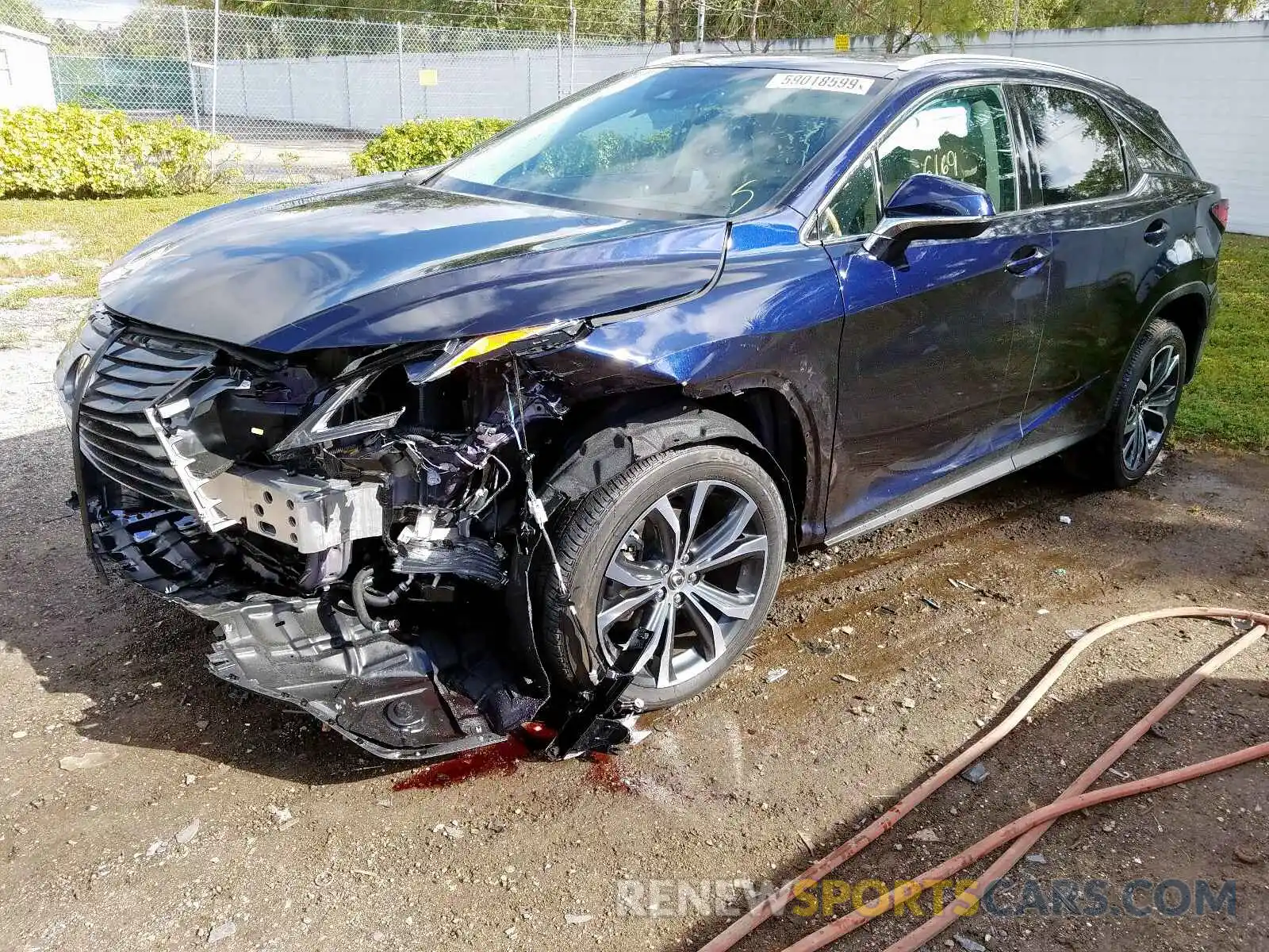 2 Photograph of a damaged car 2T2ZZMCA6KC132385 LEXUS RX 350 BAS 2019