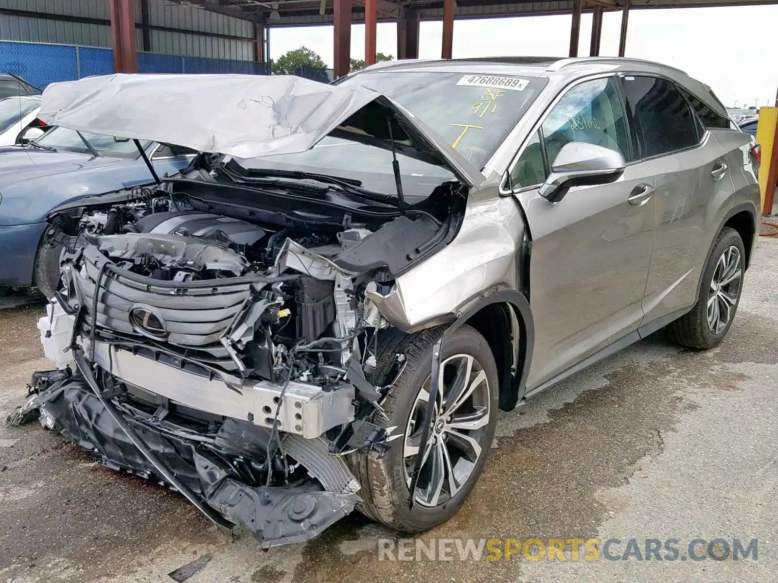 2 Photograph of a damaged car 2T2ZZMCA6KC146366 LEXUS RX 350 BAS 2019