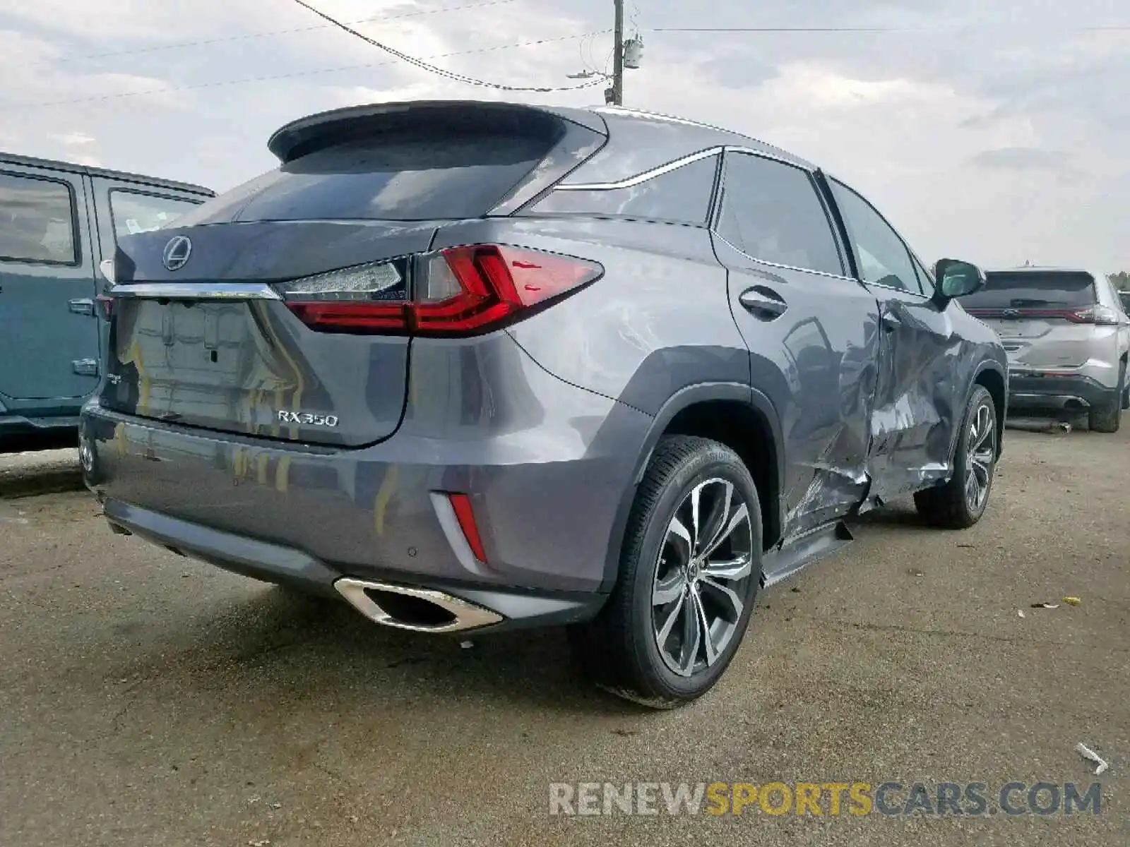 4 Фотография поврежденного автомобиля 2T2ZZMCA9KC137726 LEXUS RX 350 BAS 2019