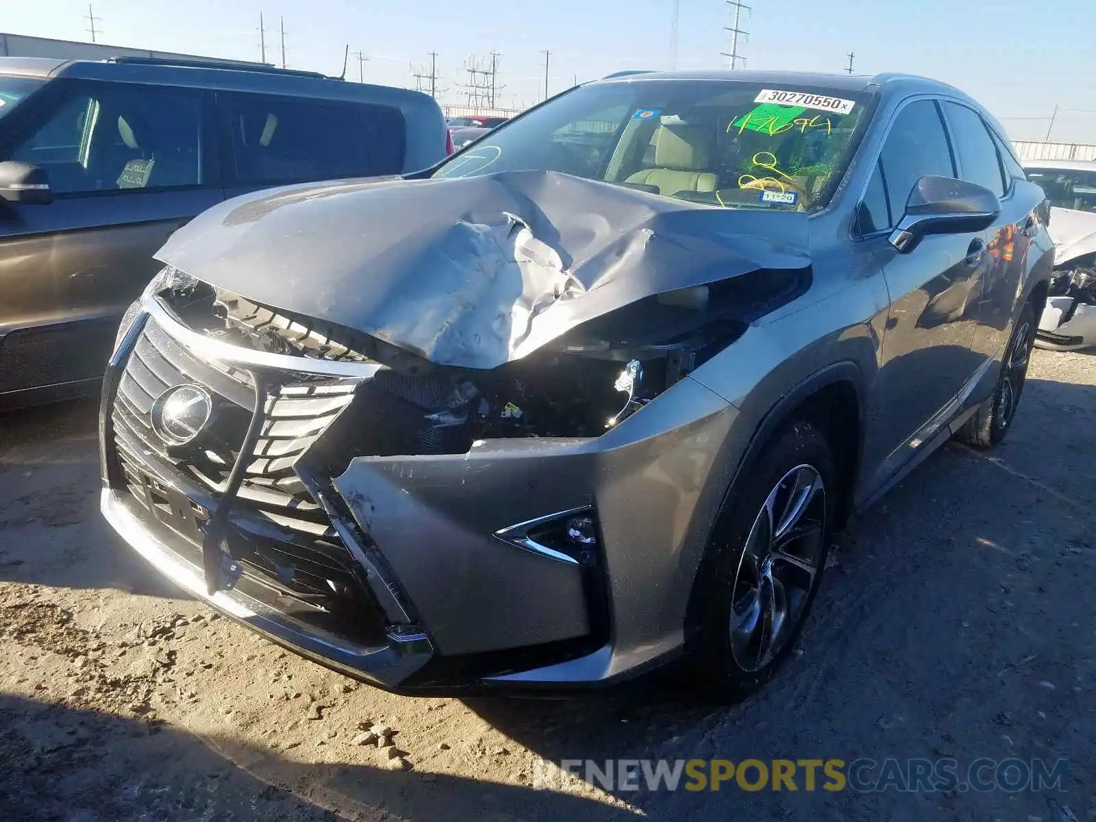 2 Photograph of a damaged car 2T2ZZMCAXKC117694 LEXUS RX 350 BAS 2019