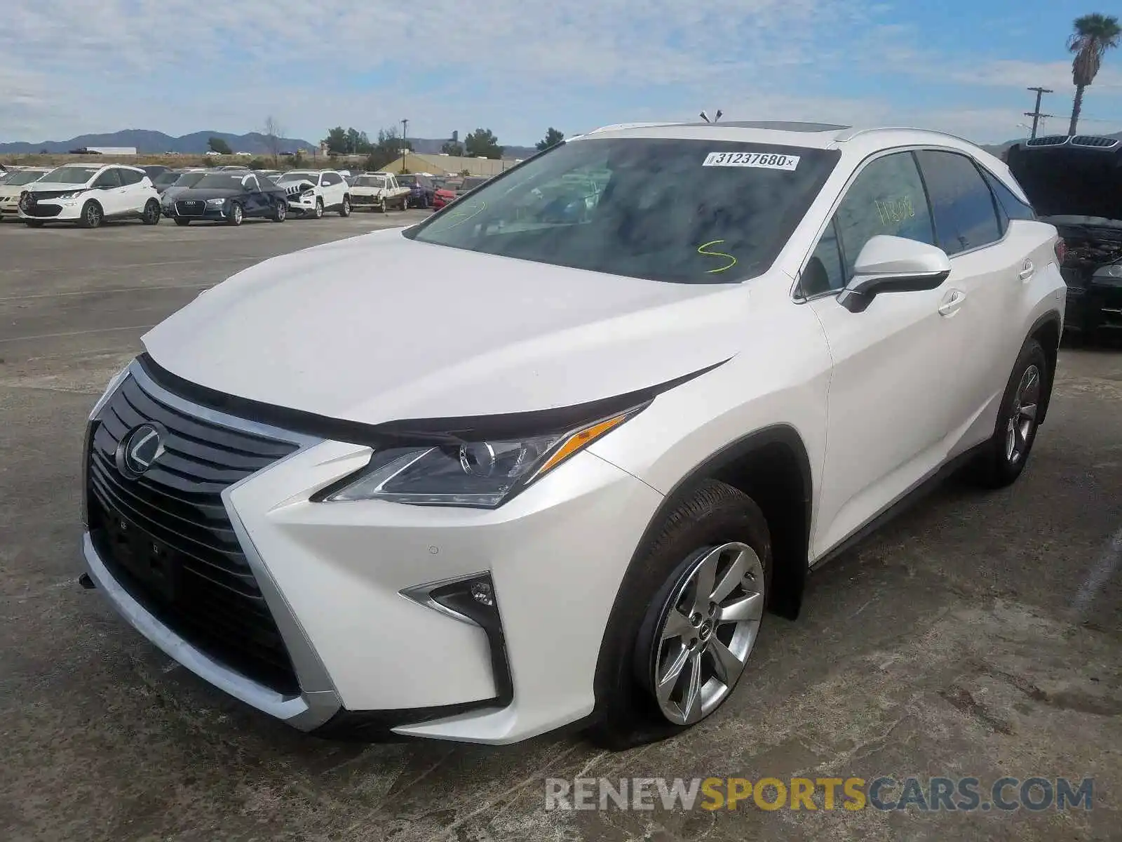 2 Photograph of a damaged car 2T2ZZMCAXKC122314 LEXUS RX 350 BAS 2019