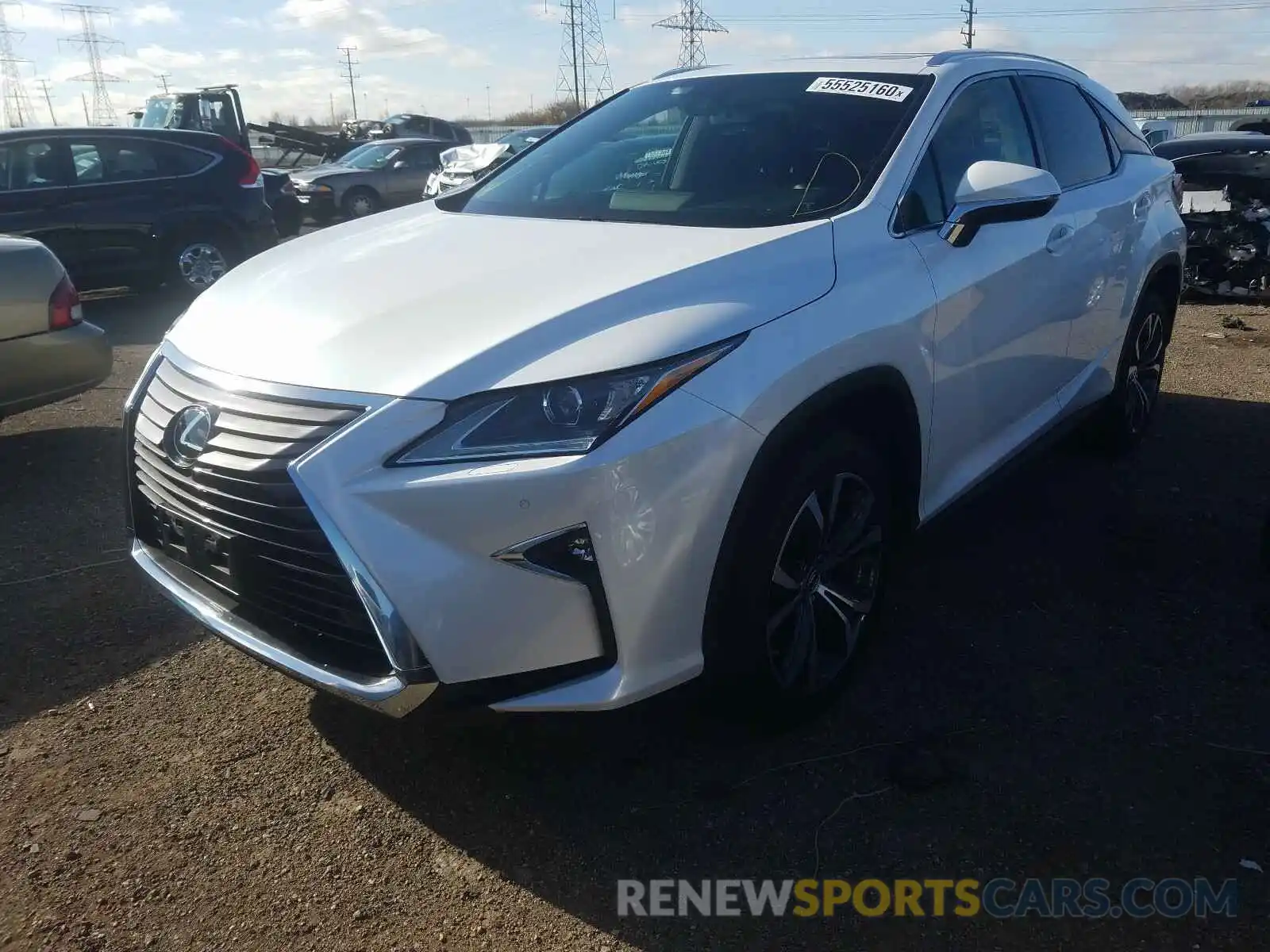 2 Фотография поврежденного автомобиля JTJBZMCA8K2040339 LEXUS RX 350 BAS 2019