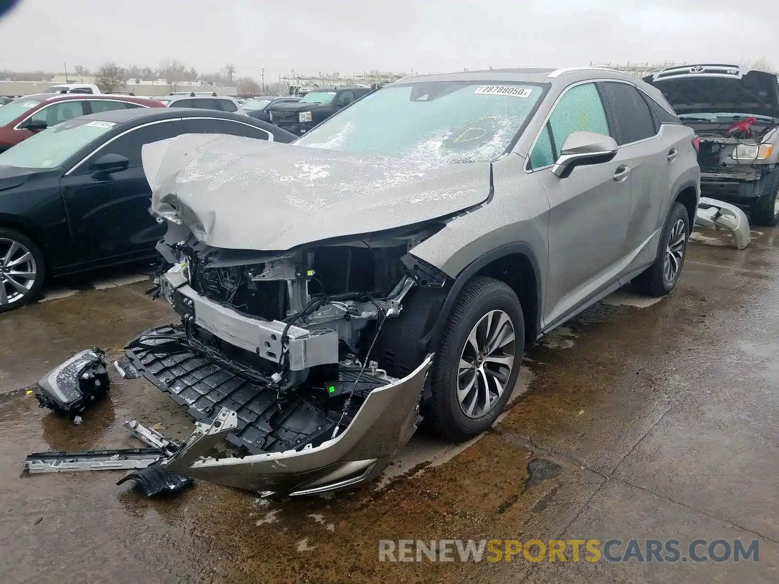 2 Photograph of a damaged car 2T2AZMDA1LC224730 LEXUS RX 350 BAS 2020