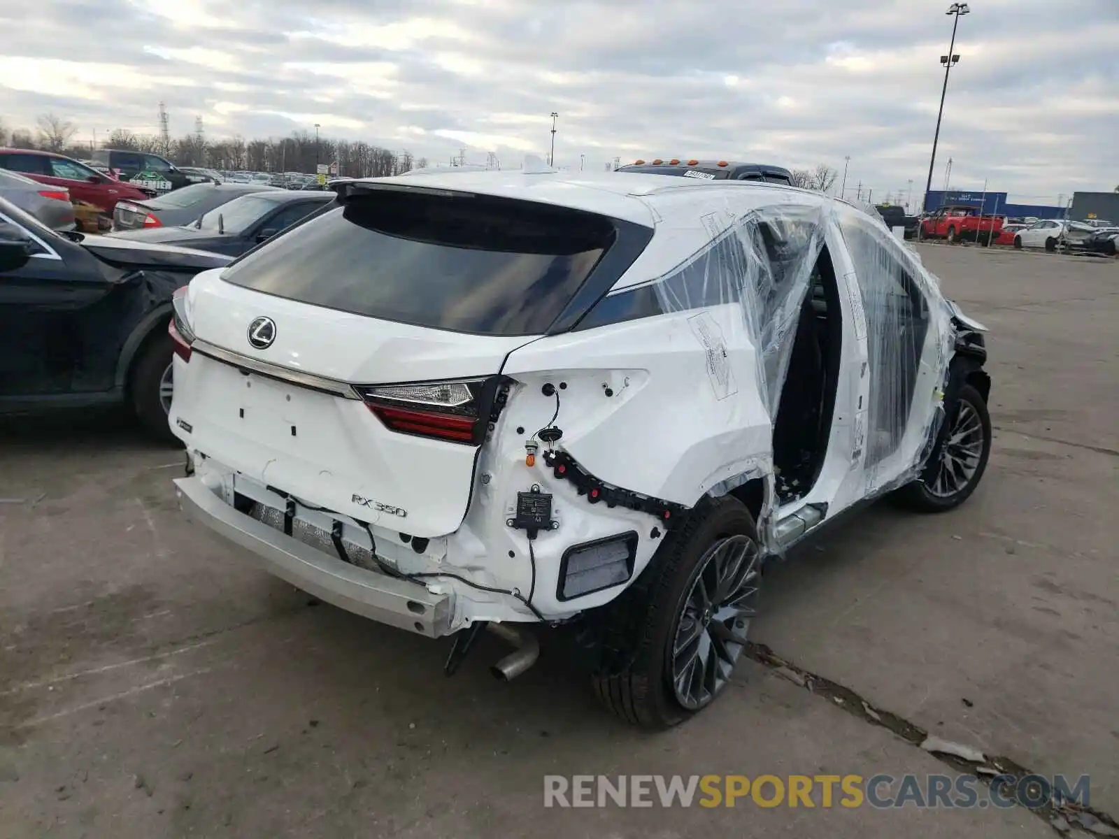 4 Фотография поврежденного автомобиля 2T2YZMDA6LC234569 LEXUS RX 350 F-S 2020