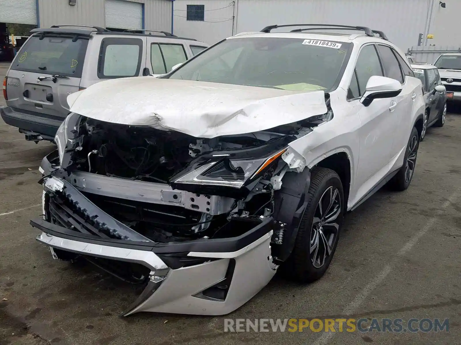 2 Photograph of a damaged car JTJDZKCA3K2014986 LEXUS RX 350 L 2019