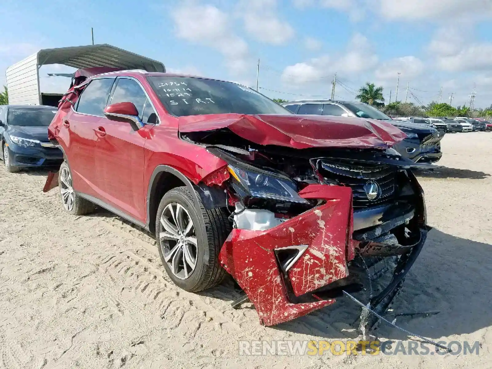 1 Photograph of a damaged car JTJGZKCA8K2011529 LEXUS RX 350 L 2019