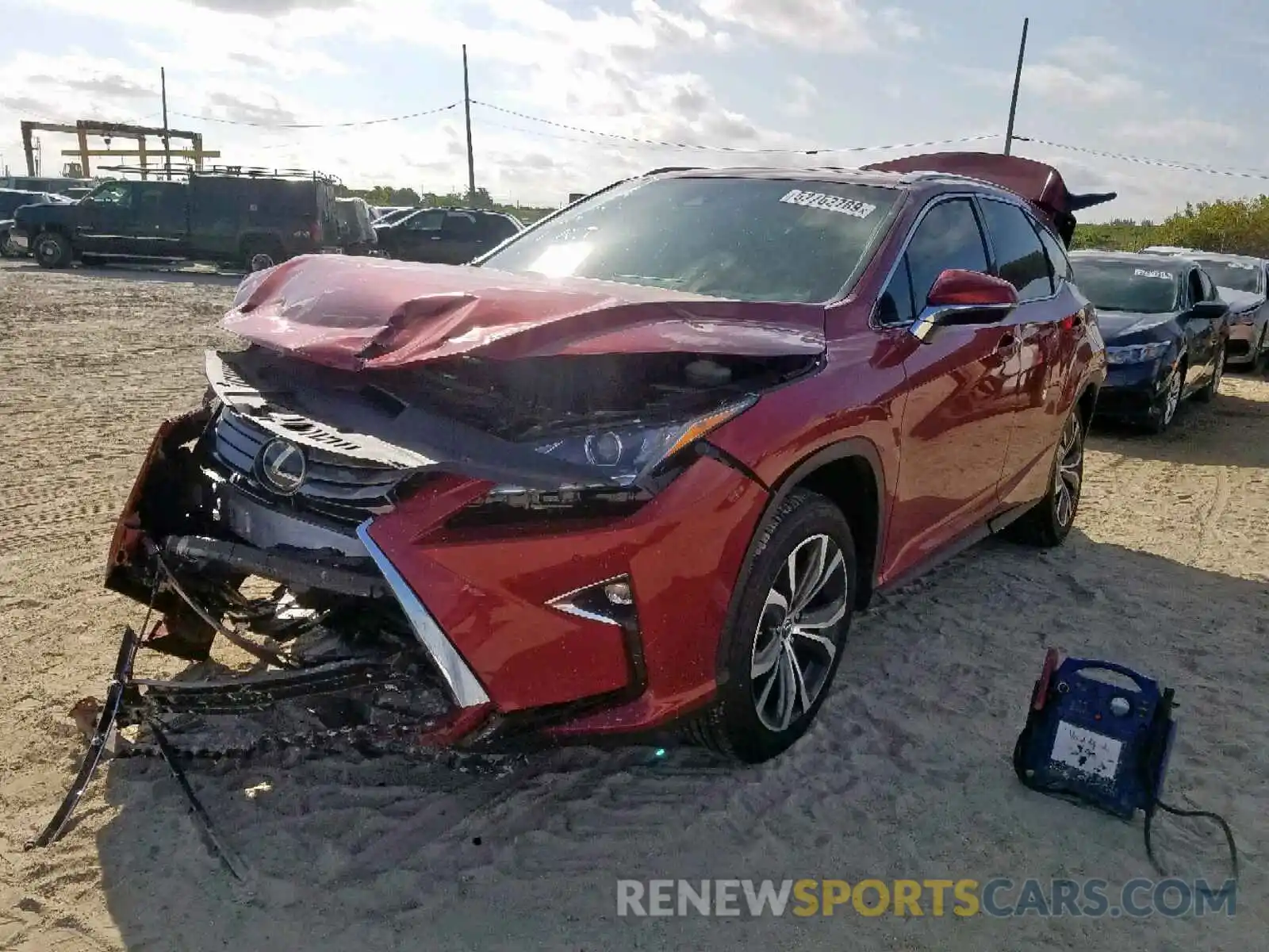 2 Photograph of a damaged car JTJGZKCA8K2011529 LEXUS RX 350 L 2019