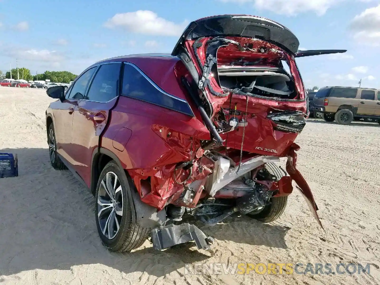 3 Photograph of a damaged car JTJGZKCA8K2011529 LEXUS RX 350 L 2019