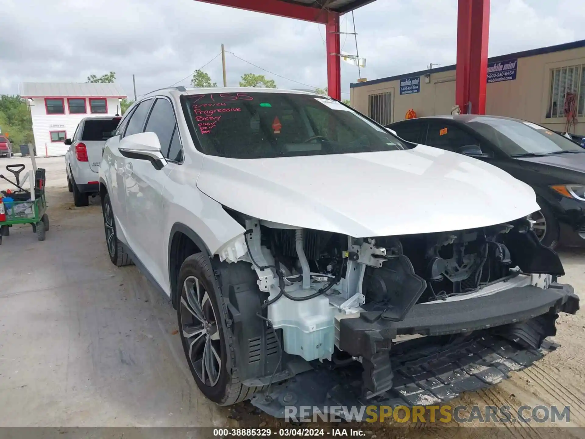1 Photograph of a damaged car JTJGZKCA5K2013836 LEXUS RX 350L 2019