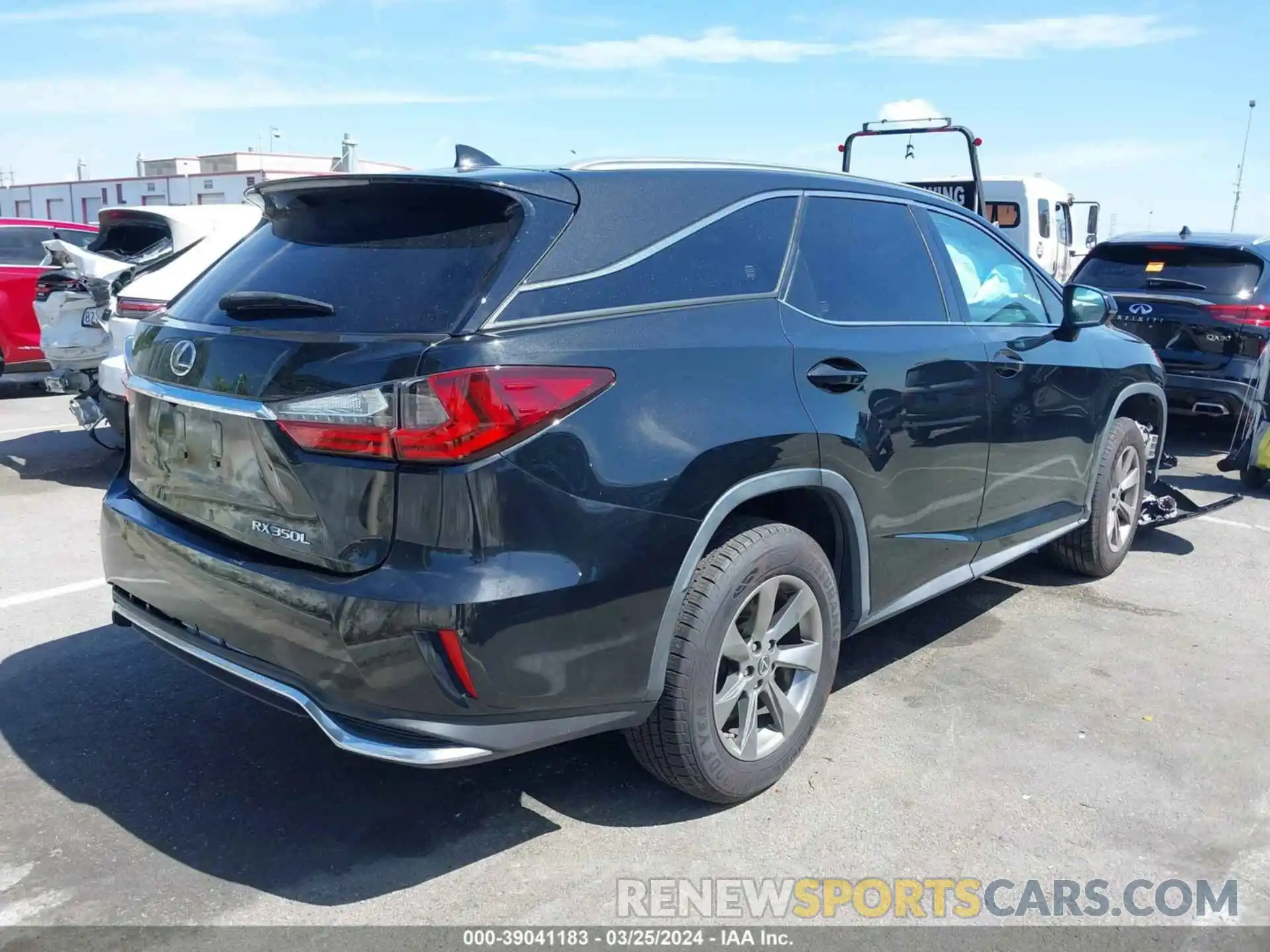 4 Фотография поврежденного автомобиля JTJGZKCA9K2011796 LEXUS RX 350L 2019