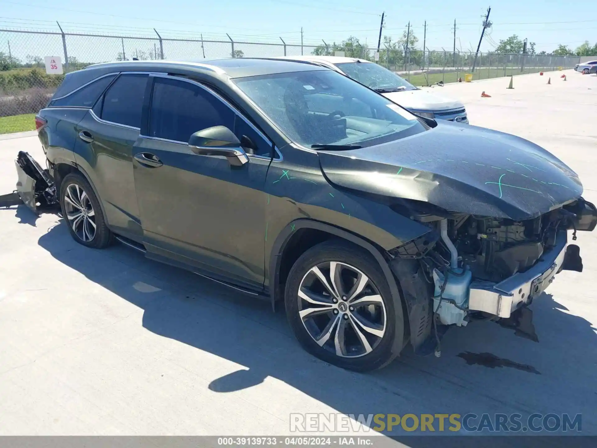 1 Photograph of a damaged car JTJHZKEA7N2025573 LEXUS RX 350L 2022