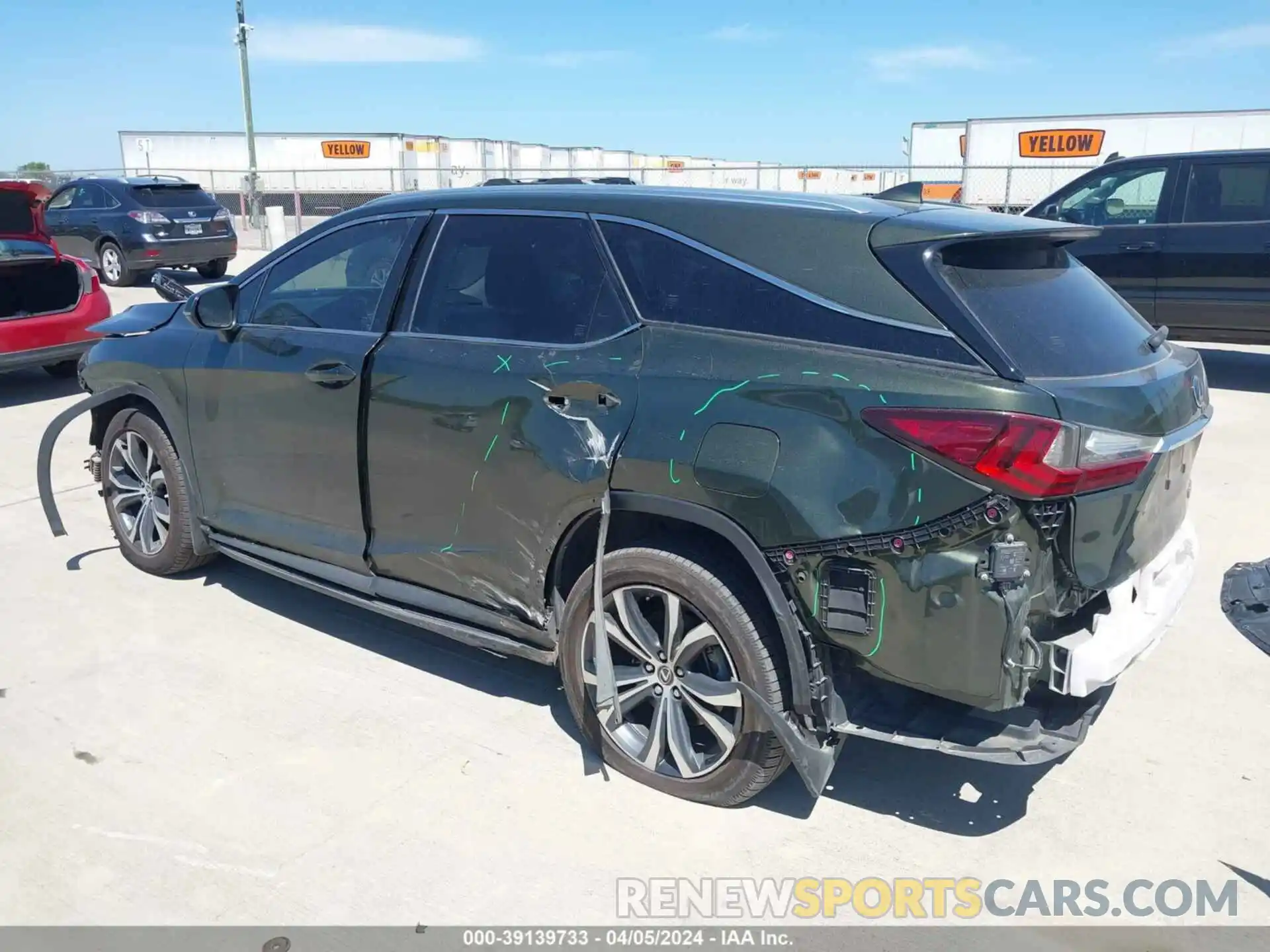 3 Фотография поврежденного автомобиля JTJHZKEA7N2025573 LEXUS RX 350L 2022