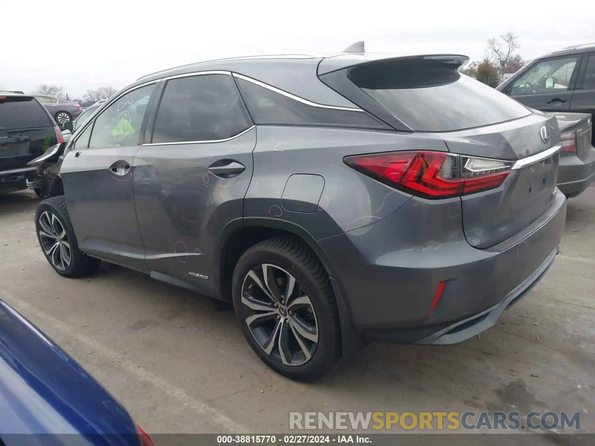 3 Photograph of a damaged car 2T2BGMCA8KC035230 LEXUS RX 450H 2019