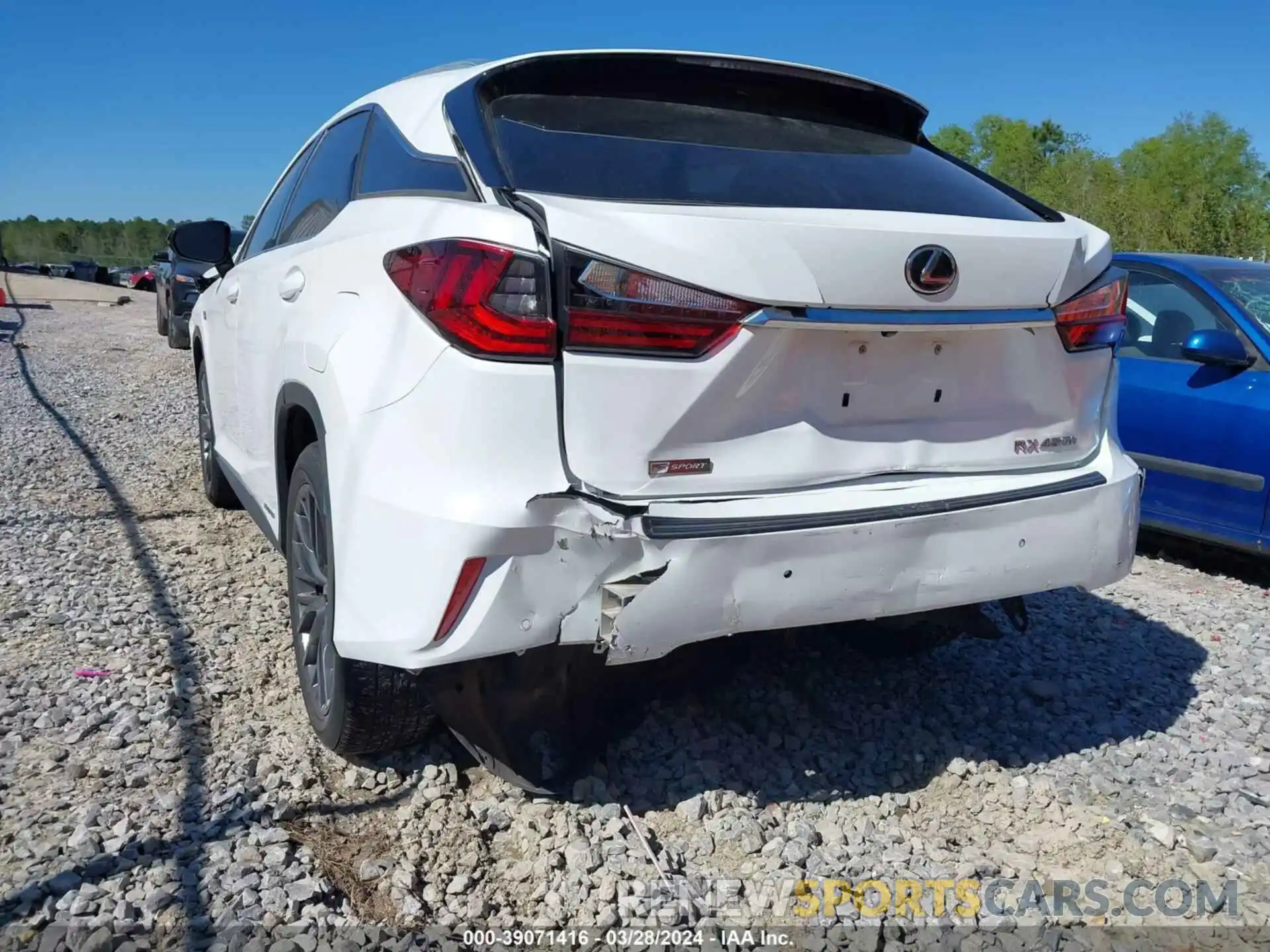 6 Photograph of a damaged car 2T2BGMCA9KC031025 LEXUS RX 450H 2019