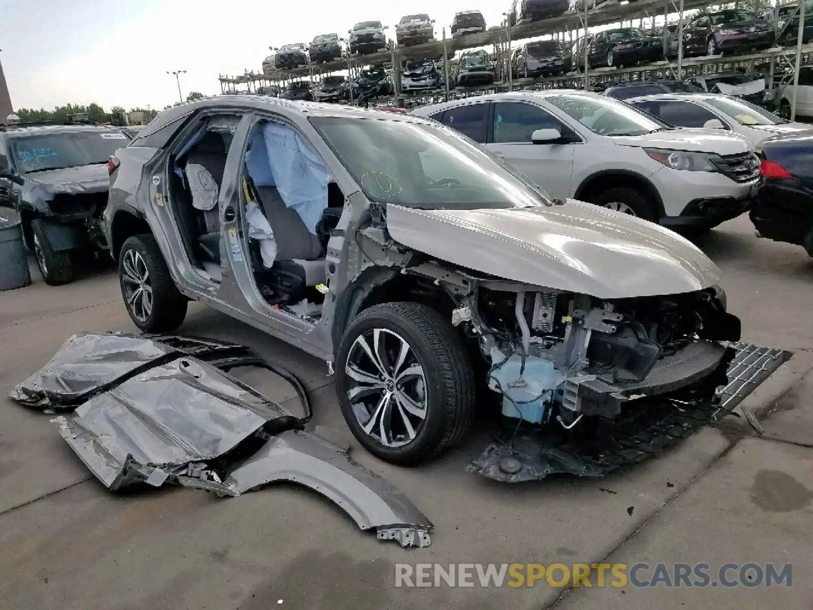 1 Photograph of a damaged car 2T2BGMCA0KC032855 LEXUS RX 450H BA 2019