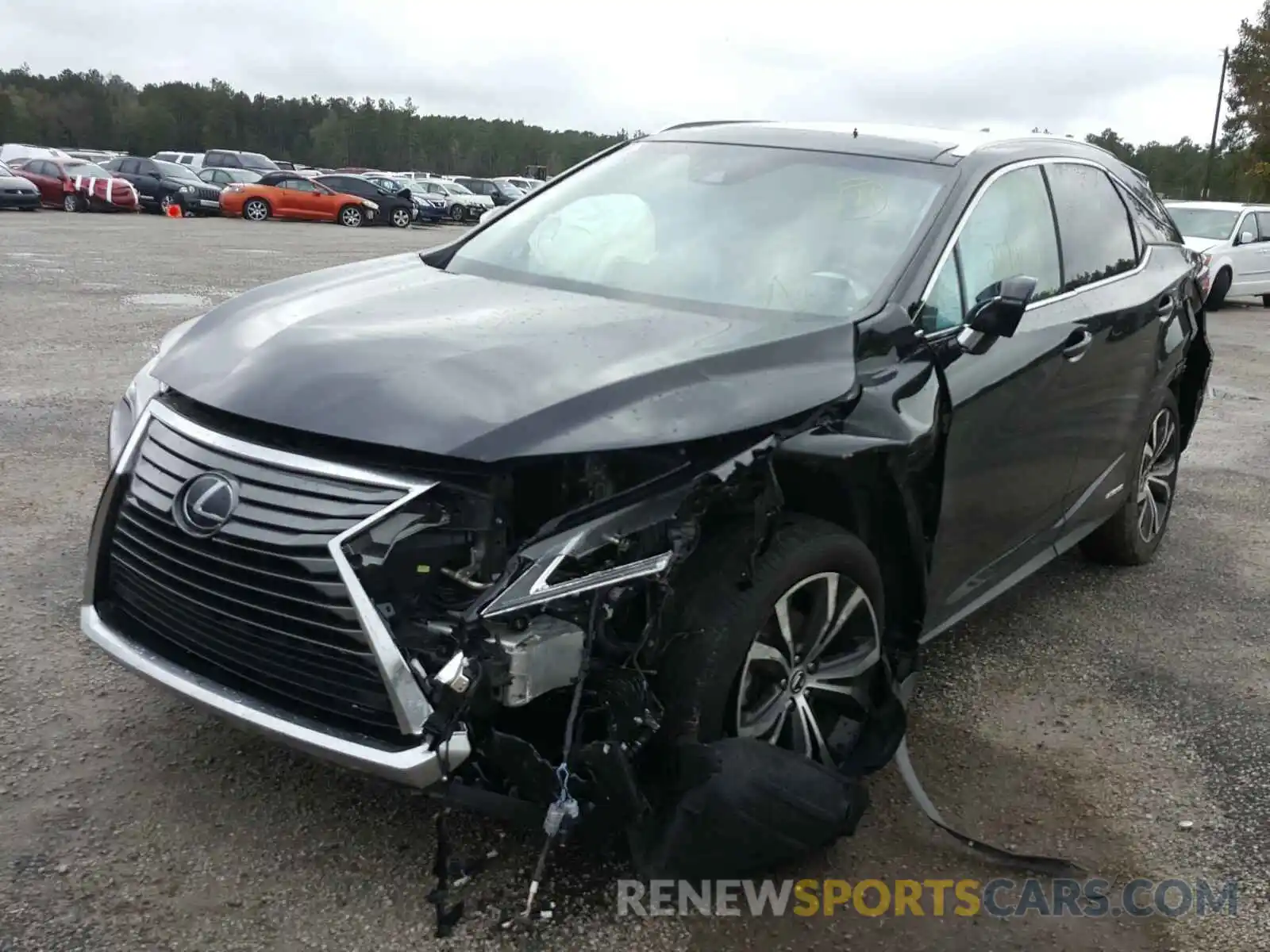 2 Фотография поврежденного автомобиля 2T2BGMCA0KC042348 LEXUS RX 450H BA 2019