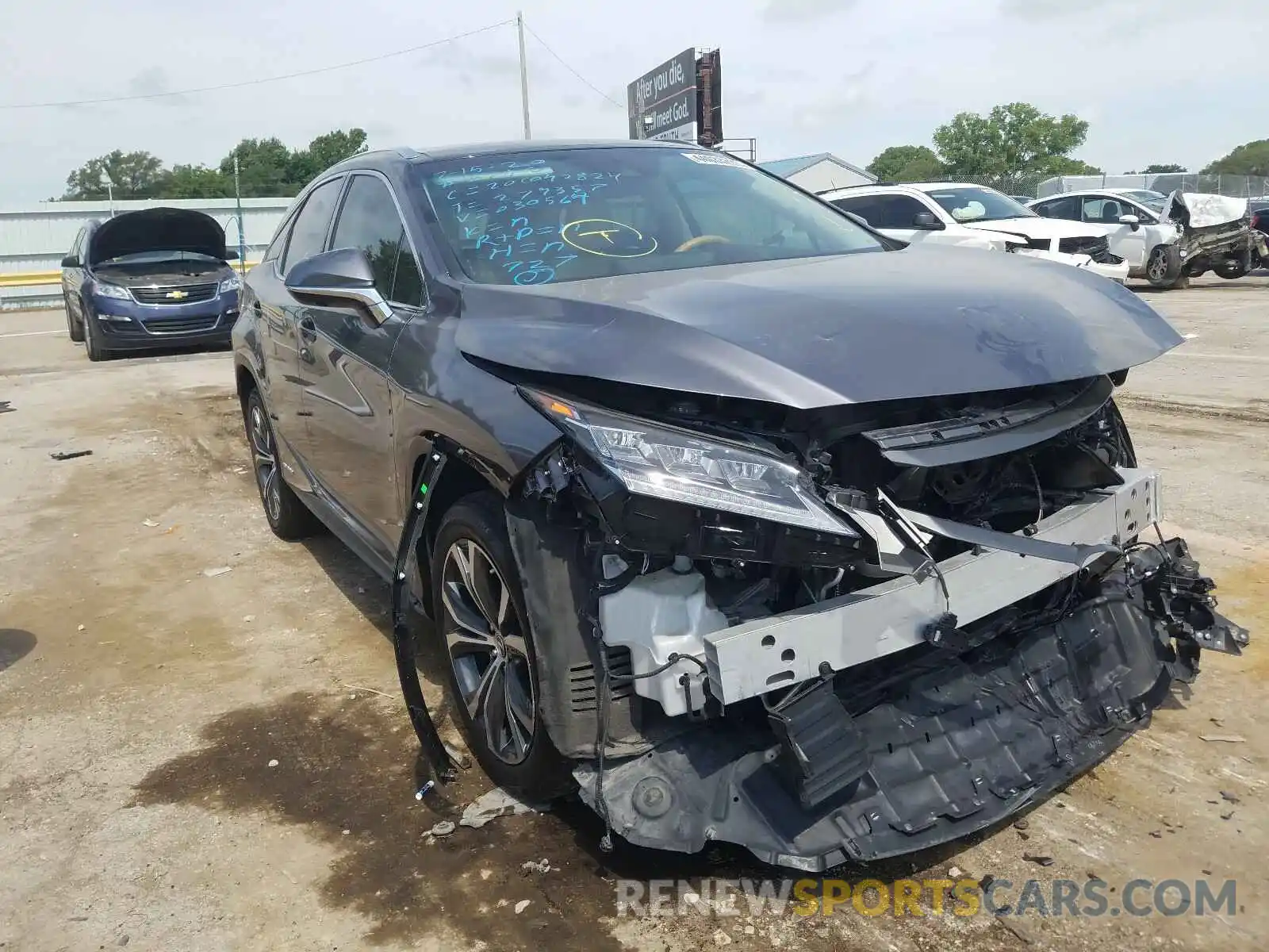 1 Photograph of a damaged car 2T2BGMCA1KC030564 LEXUS RX 450H BA 2019