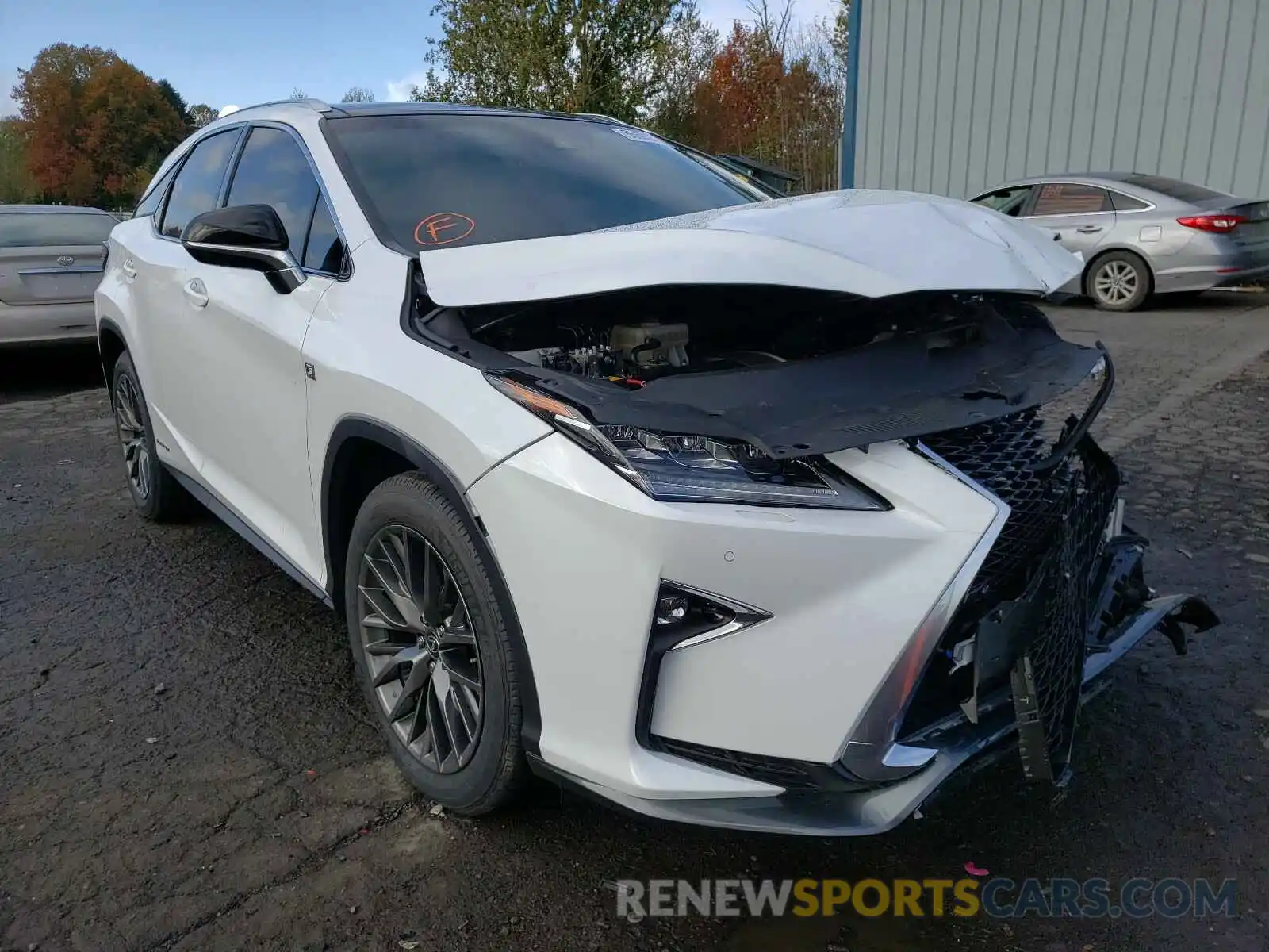 1 Photograph of a damaged car 2T2BGMCA2KC034347 LEXUS RX 450H BA 2019