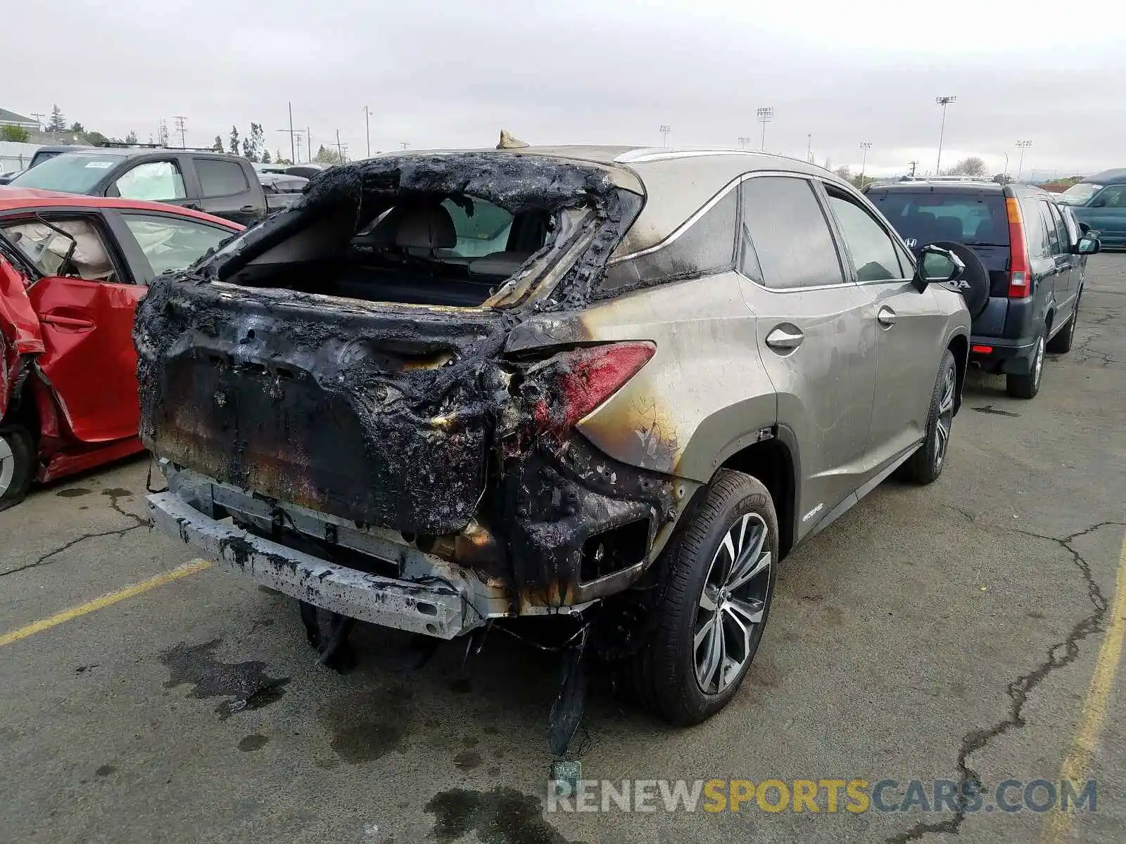 4 Photograph of a damaged car 2T2BGMCA2KC042576 LEXUS RX 450H BA 2019