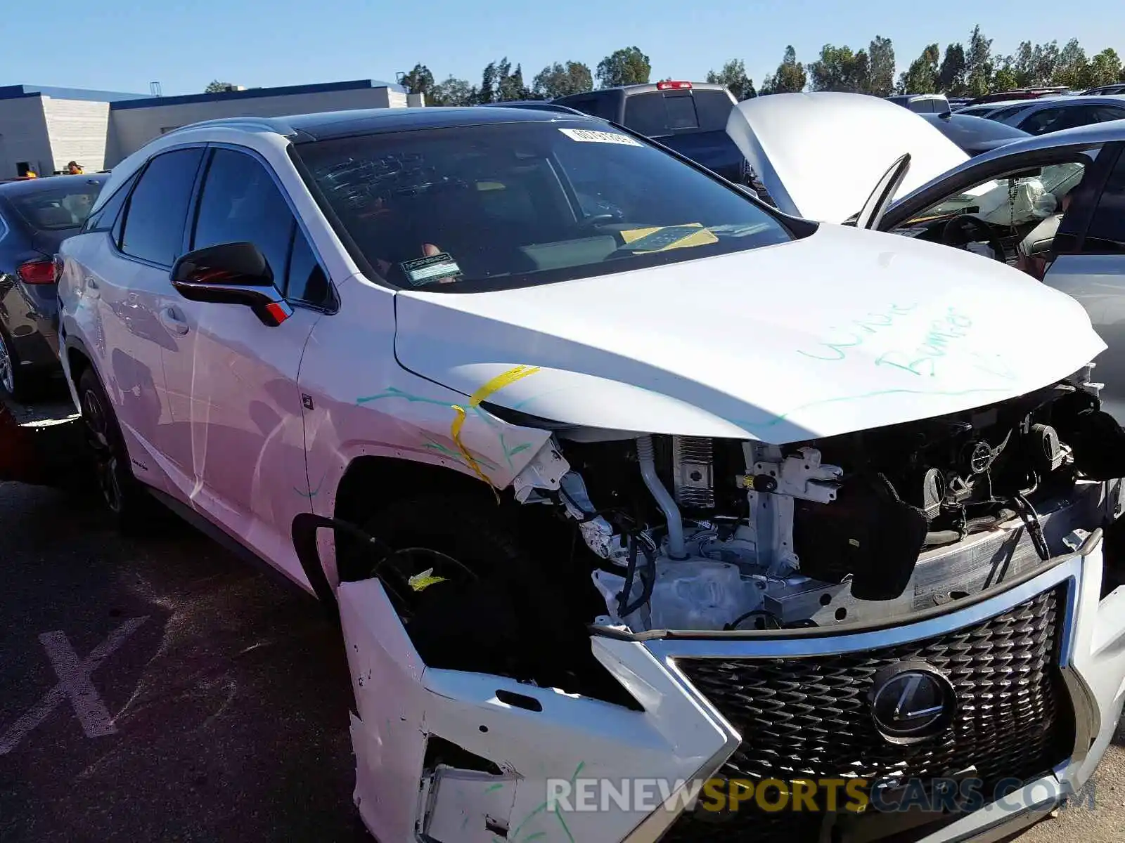 1 Photograph of a damaged car 2T2BGMCA3KC041033 LEXUS RX 450H BA 2019