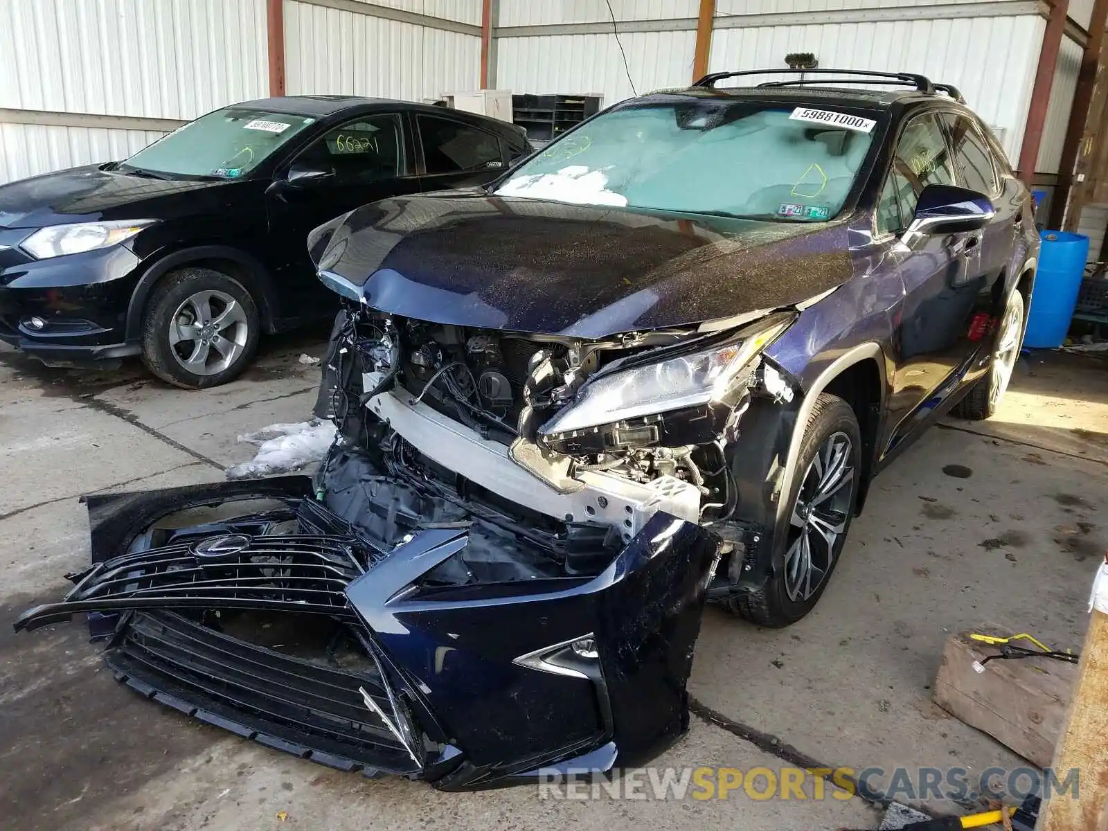 2 Photograph of a damaged car 2T2BGMCA4KC037217 LEXUS RX 450H BA 2019