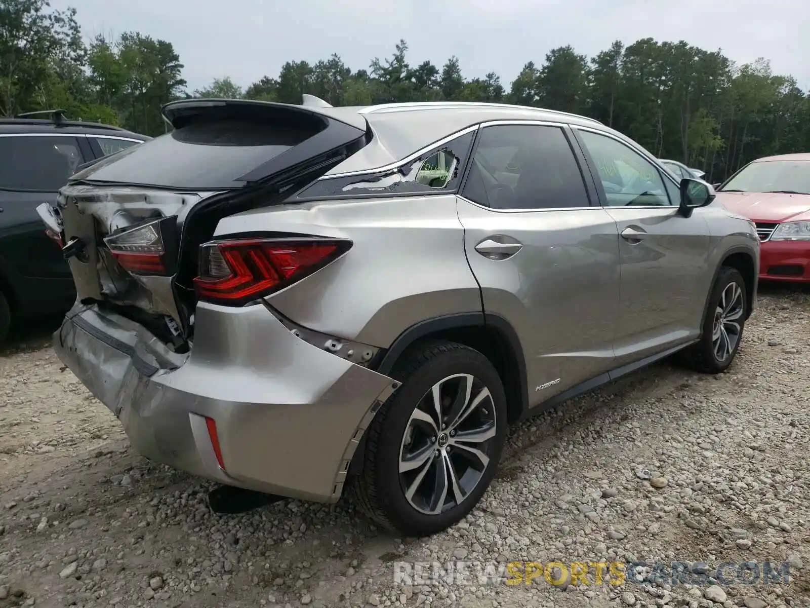 4 Фотография поврежденного автомобиля 2T2BGMCA4KC039629 LEXUS RX 450H BA 2019