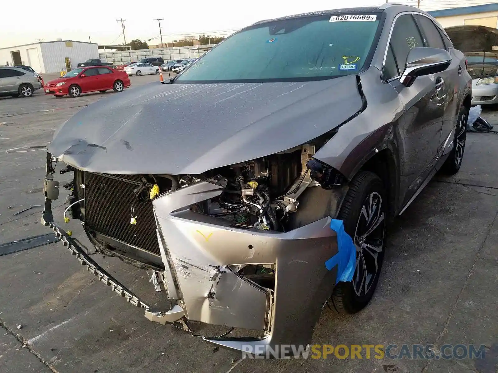 2 Photograph of a damaged car 2T2BGMCA5KC032480 LEXUS RX 450H BA 2019