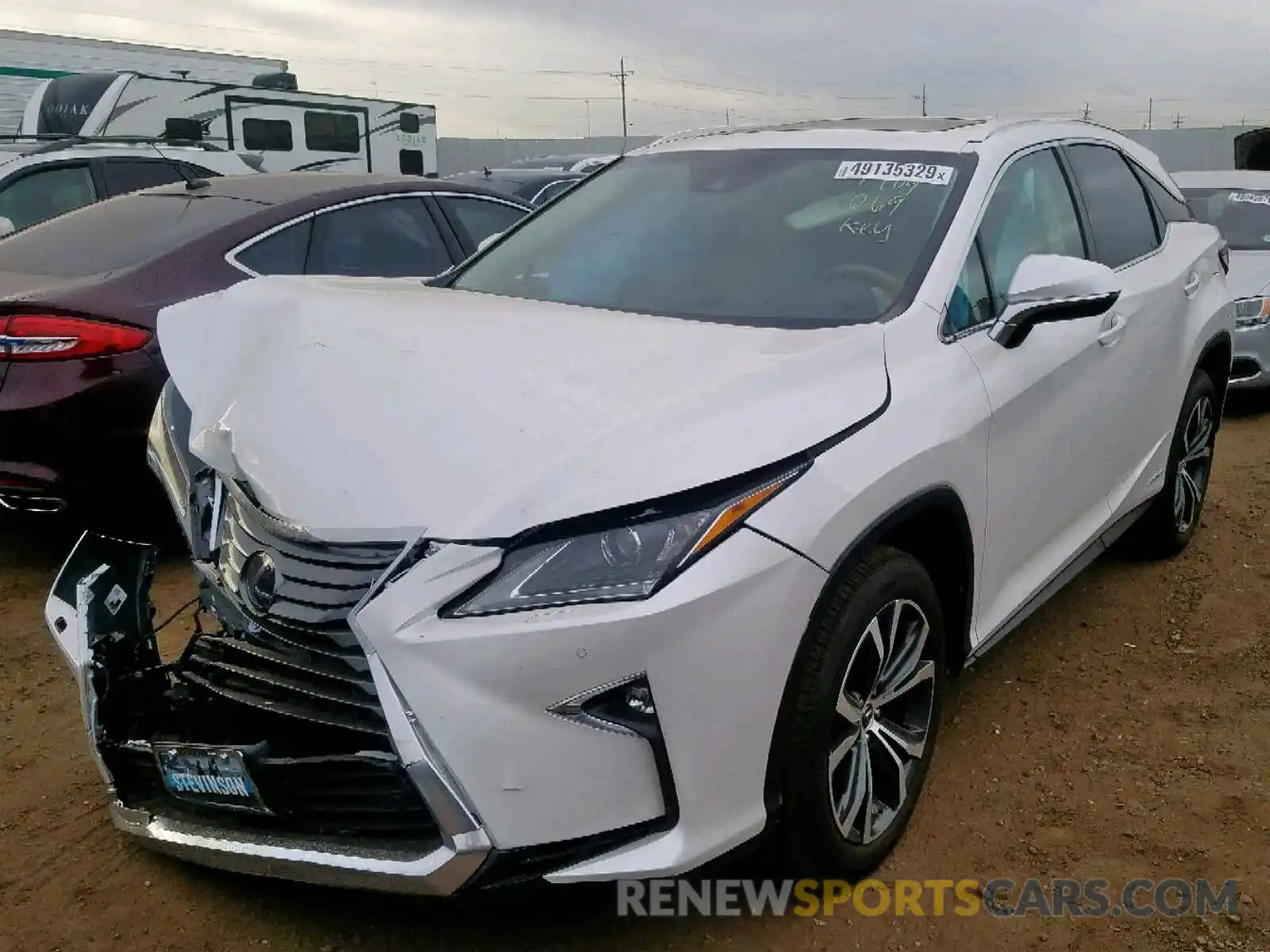 2 Photograph of a damaged car 2T2BGMCA5KC041485 LEXUS RX 450H BA 2019