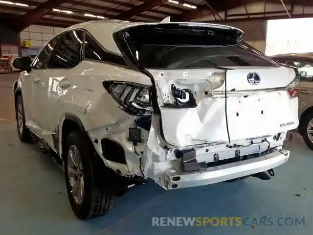 3 Photograph of a damaged car 2T2BGMCA8KC037639 LEXUS RX 450H BA 2019