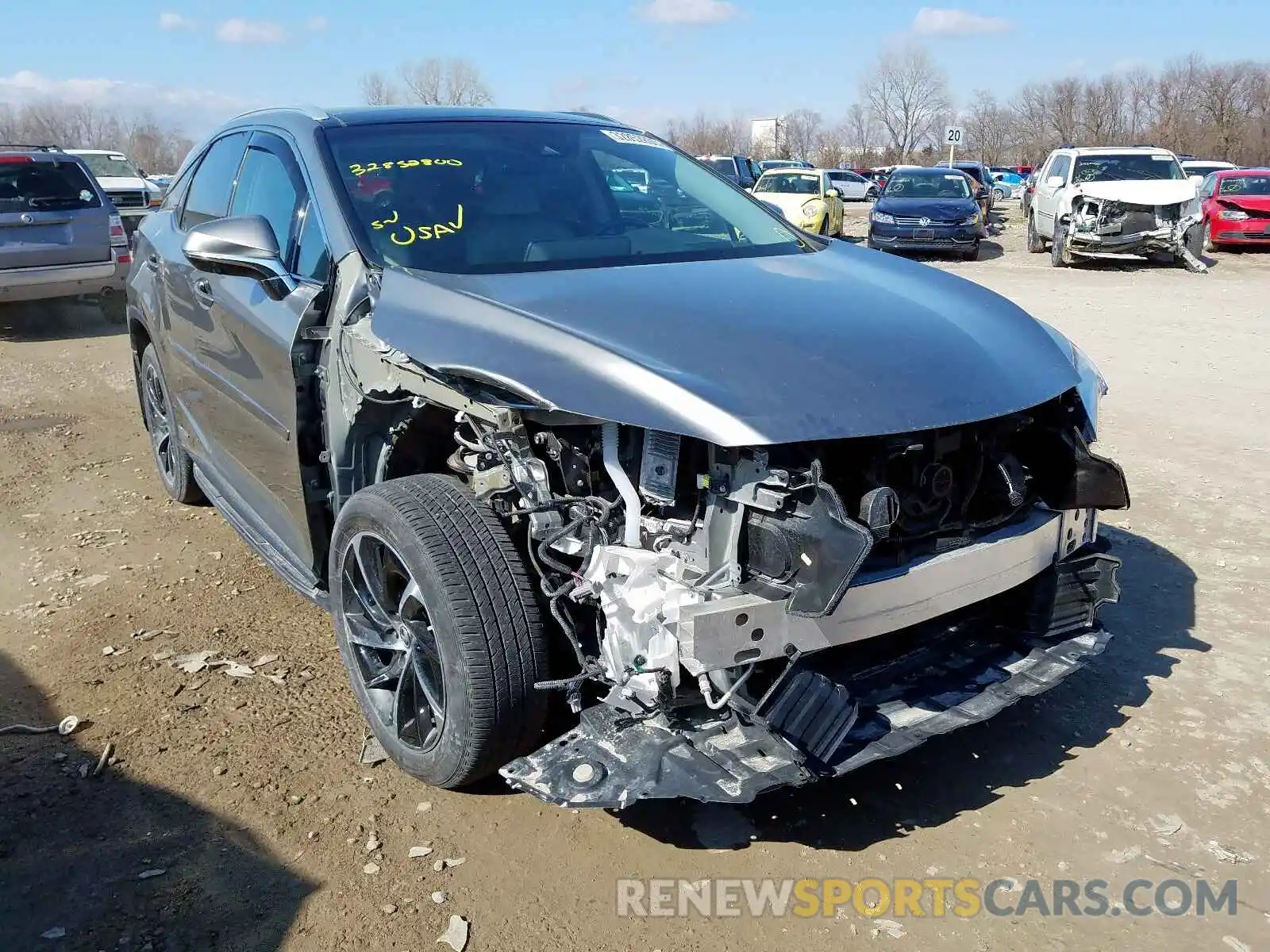 1 Photograph of a damaged car 2T2BGMCA9KC031610 LEXUS RX 450H BA 2019