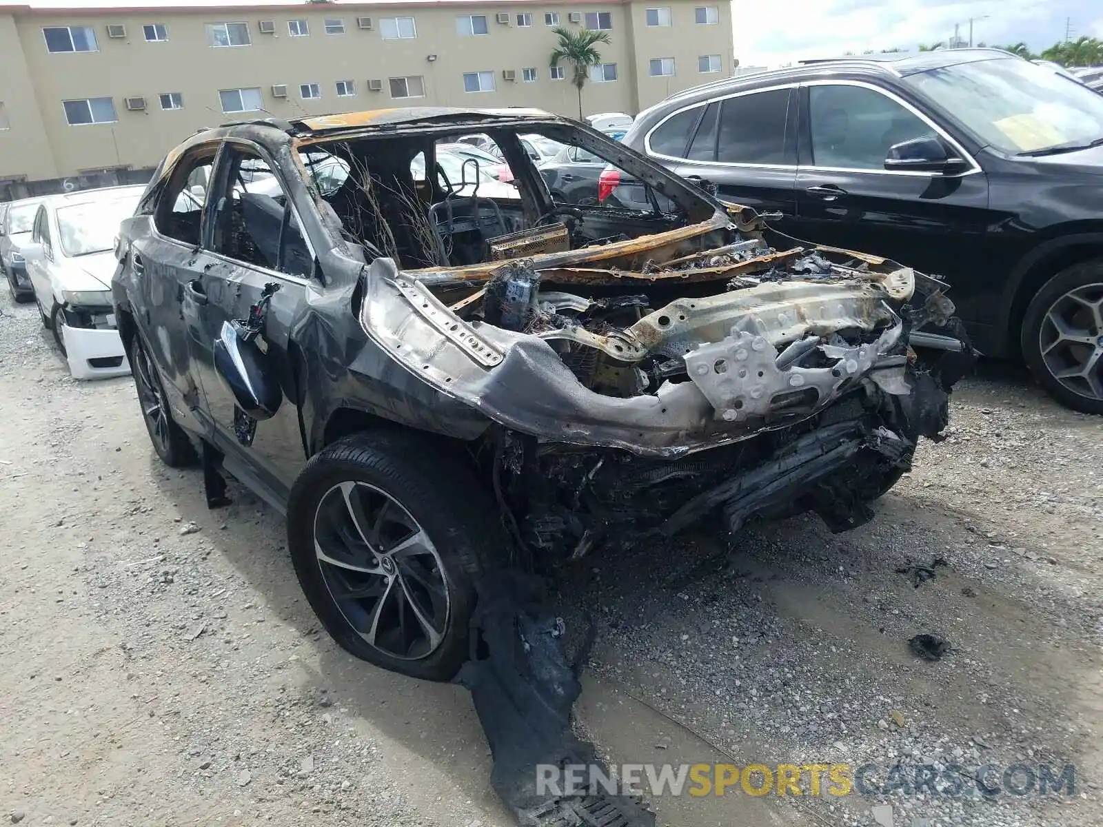 1 Photograph of a damaged car 2T2BGMCAXKC038761 LEXUS RX 450H BA 2019