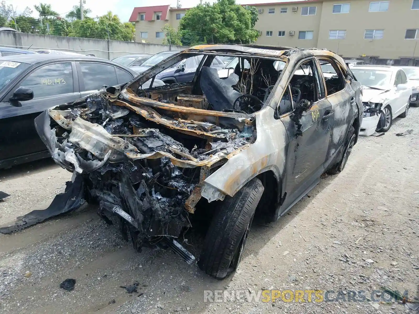 2 Photograph of a damaged car 2T2BGMCAXKC038761 LEXUS RX 450H BA 2019