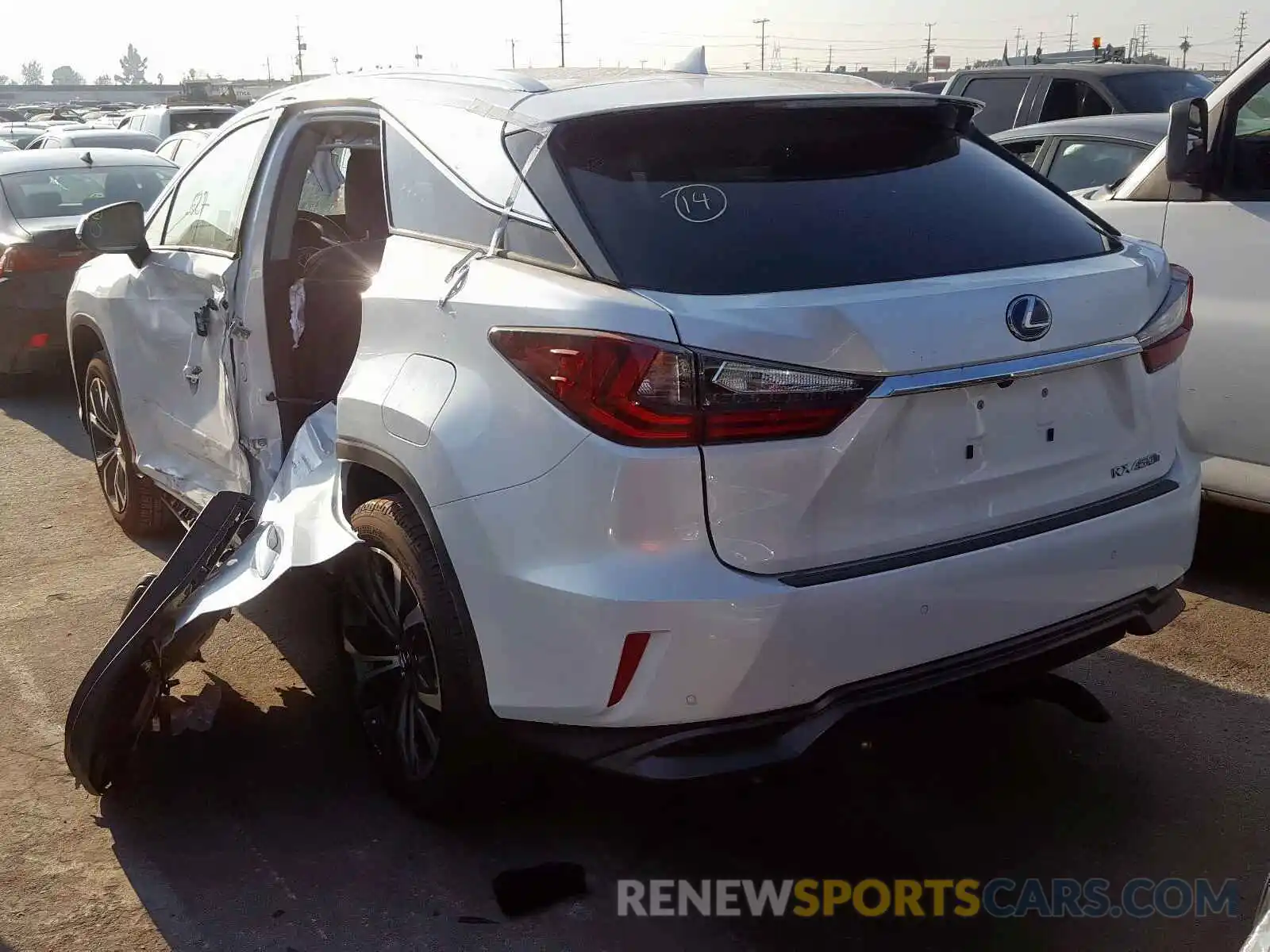 3 Photograph of a damaged car 2T2BGMCAXKC041918 LEXUS RX 450H BA 2019