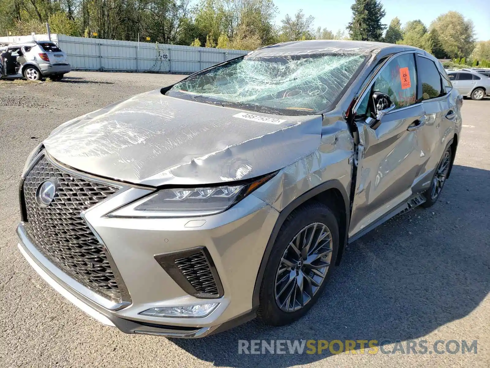 2 Photograph of a damaged car 2T2SGMDA7LC045425 LEXUS RX 450H F- 2020