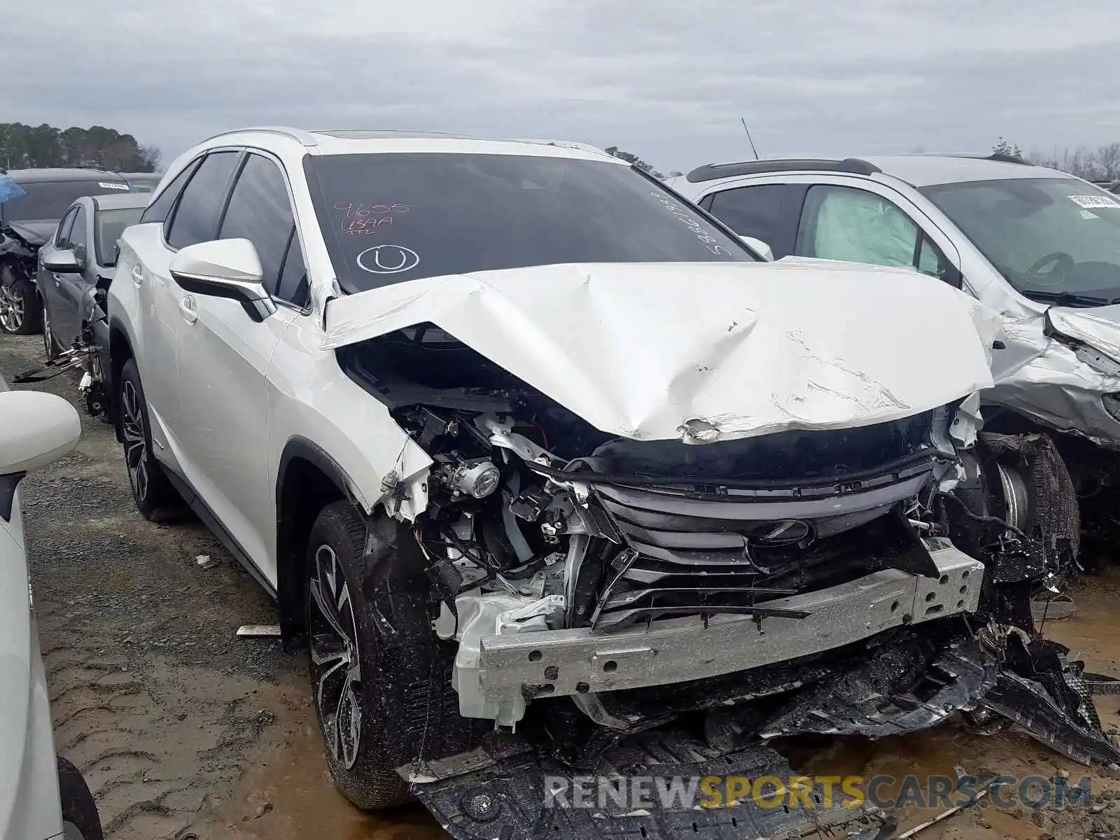 1 Photograph of a damaged car JTJDGKCA9K2007210 LEXUS RX 450H L 2019