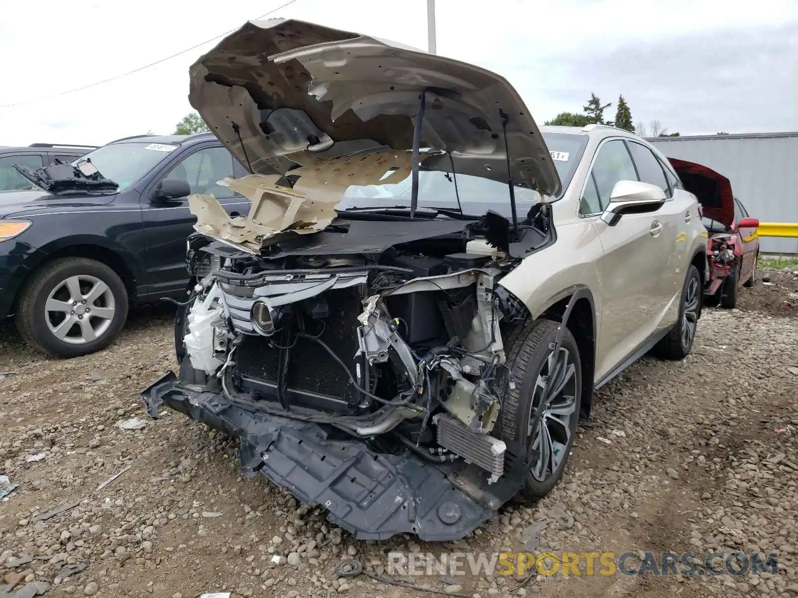 2 Photograph of a damaged car 2T2BZMCA0KC168512 LEXUS RX350 2019