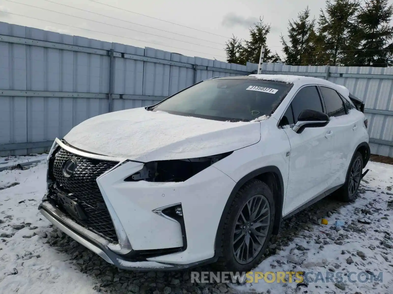 2 Фотография поврежденного автомобиля 2T2BZMCA0KC176643 LEXUS RX350 2019