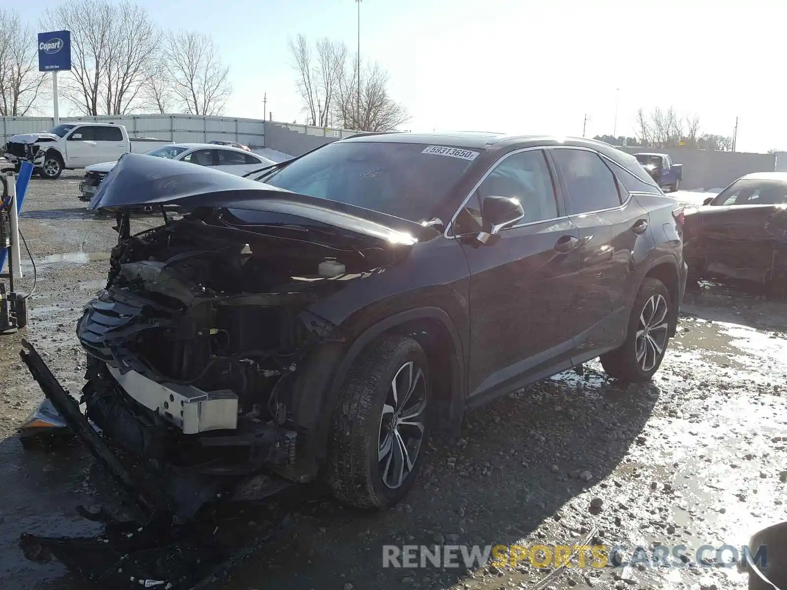 2 Photograph of a damaged car 2T2BZMCA0KC186184 LEXUS RX350 2019