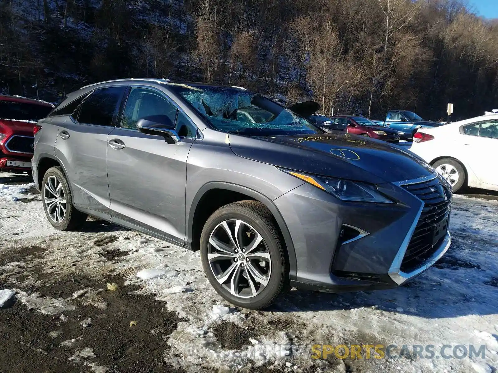 1 Photograph of a damaged car 2T2BZMCA0KC190154 LEXUS RX350 2019