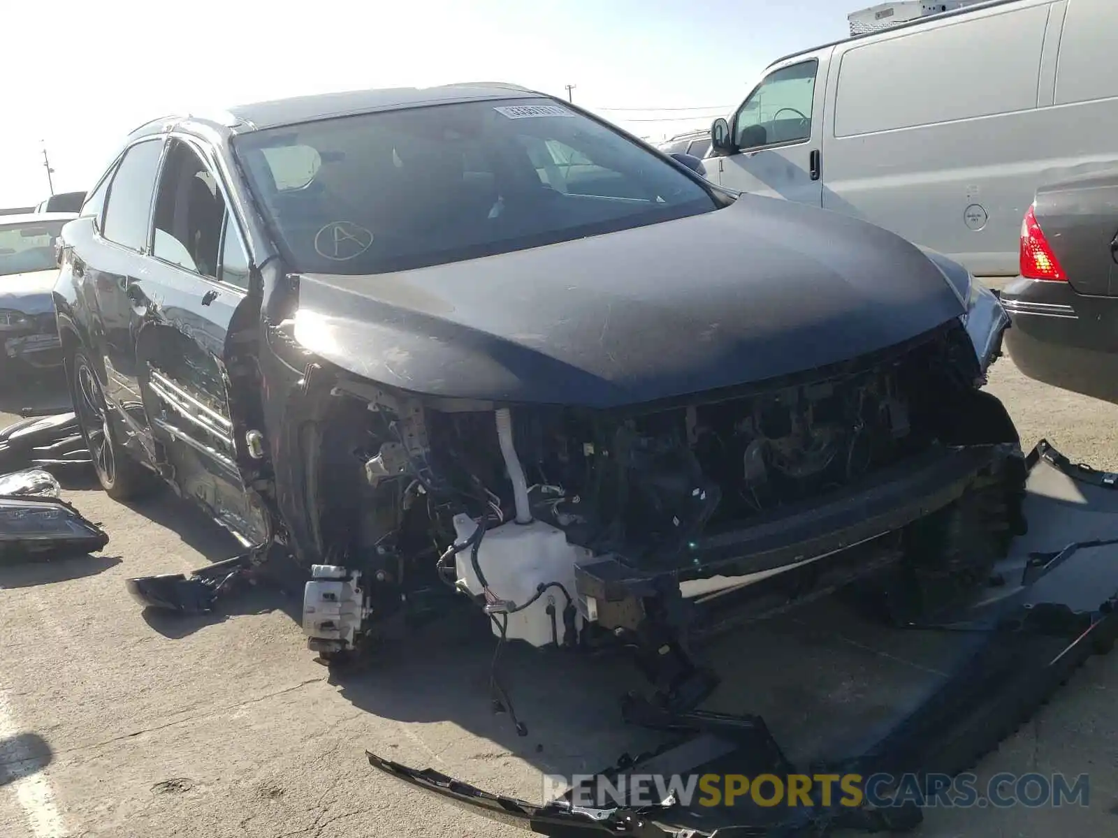 1 Photograph of a damaged car 2T2BZMCA0KC195127 LEXUS RX350 2019